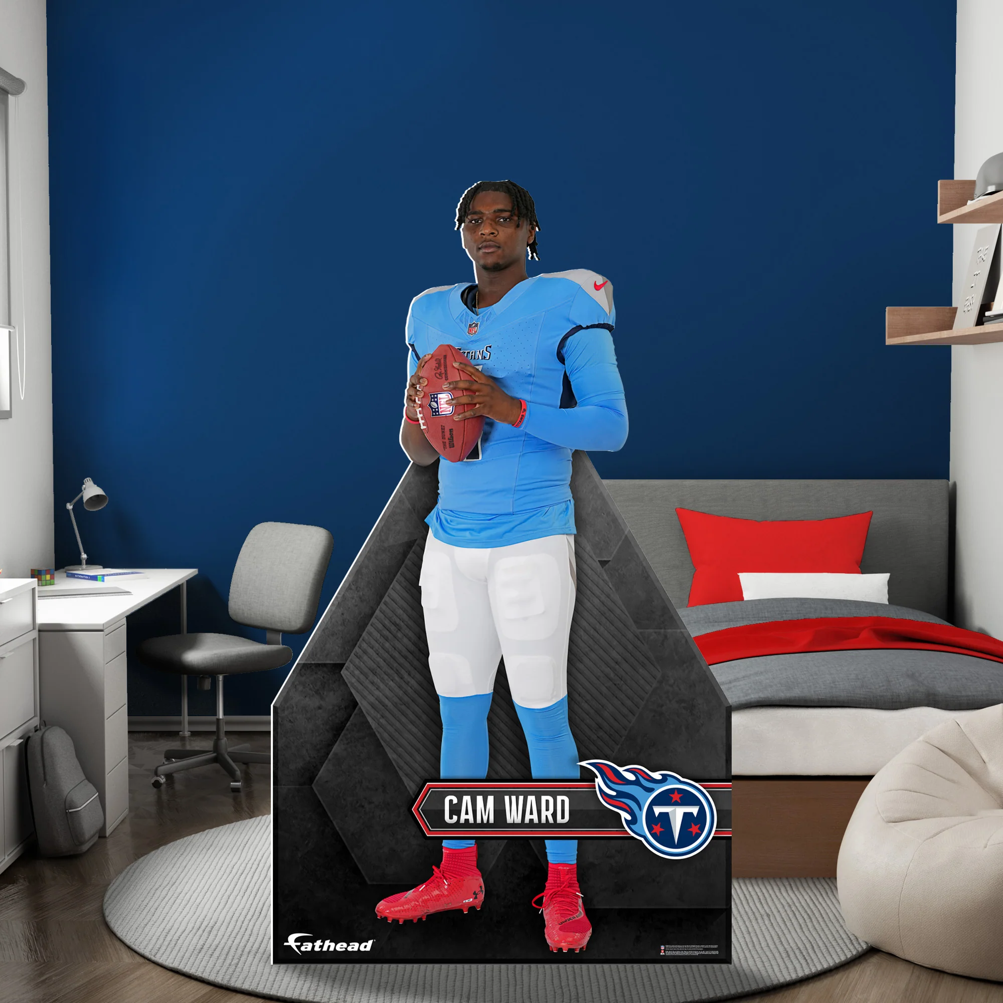 Cam Ward - Rookie Premiere - Life-Size Stand Out - Official NFL - Tennessee Titans - Foam Core Cutout