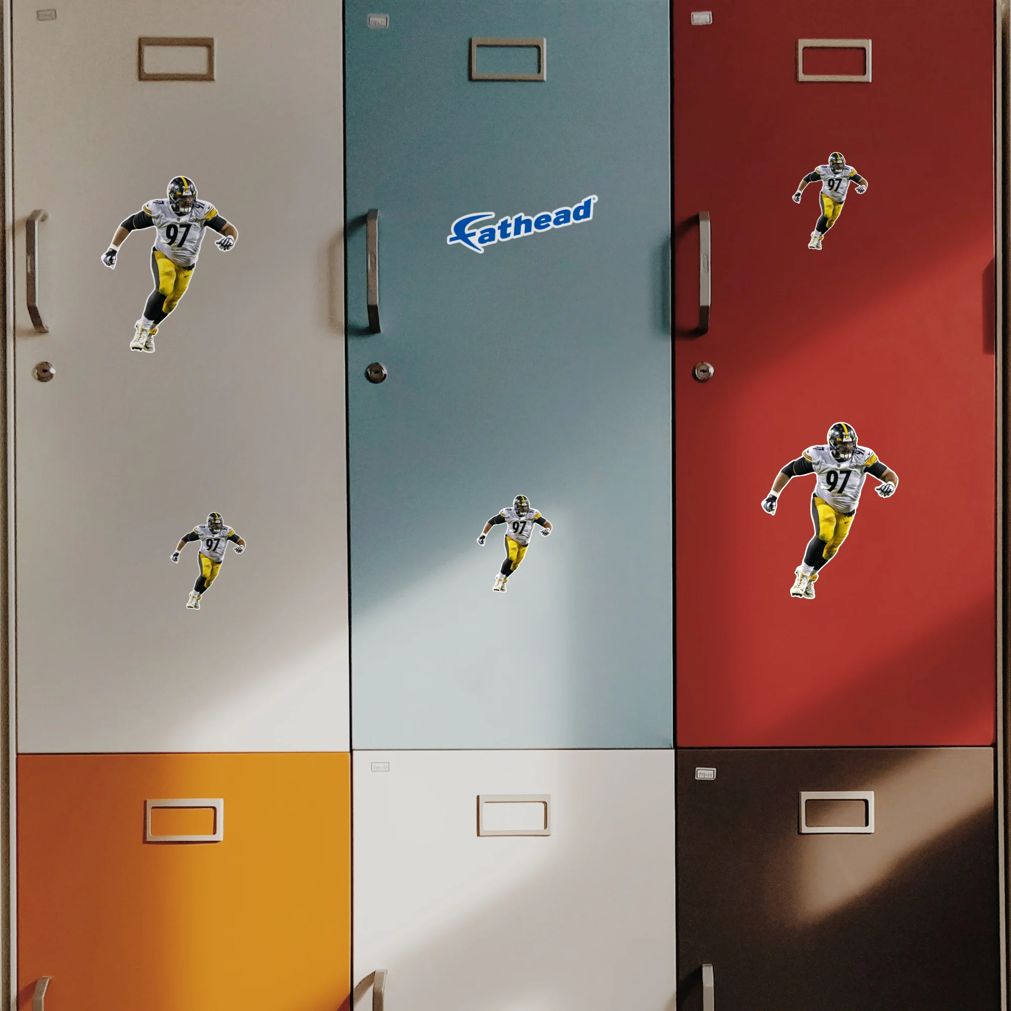 Cameron Heyward - 5 Minis (Mixed Sizes) - Official NFL - Pittsburgh Steelers - Reusable Vinyl Decals - Image 2