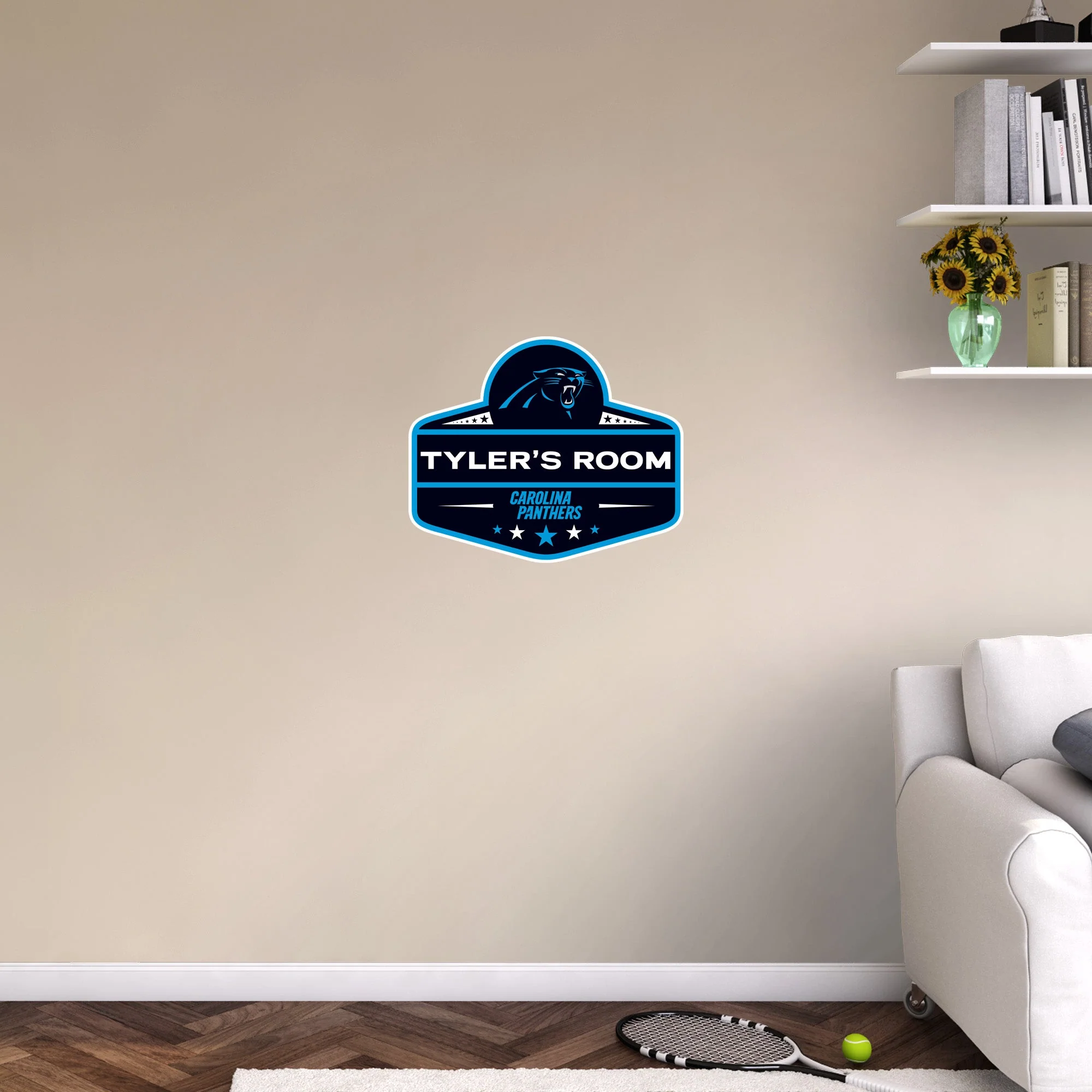 Carolina Panthers - Badge - With Personalized Name - Official NFL - Reusable Vinyl Transfer Decal - Image 4