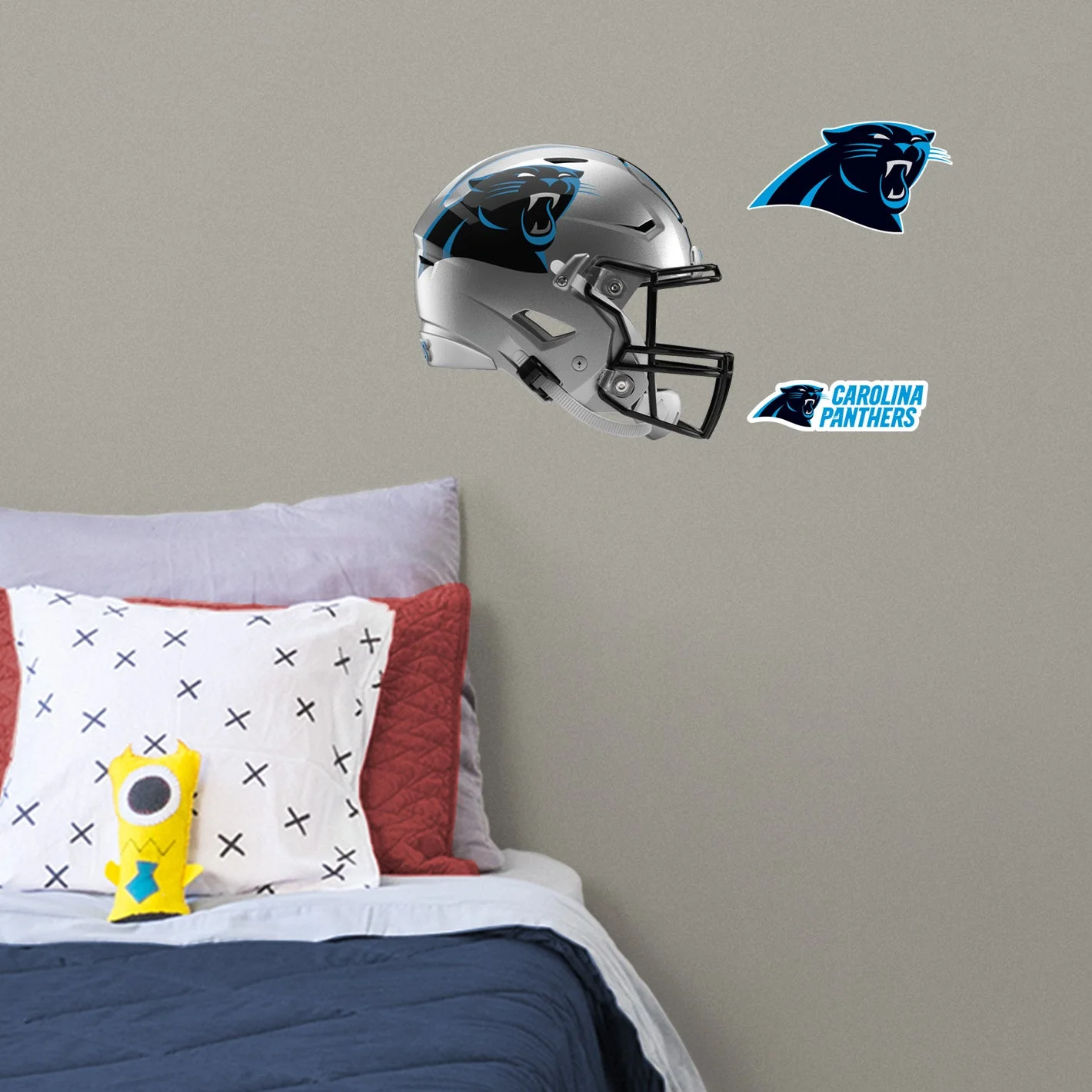 Carolina Panthers - RealBig Helmet Collection - Official NFL - Reusable Vinyl Wall Decals #2 - Image 5