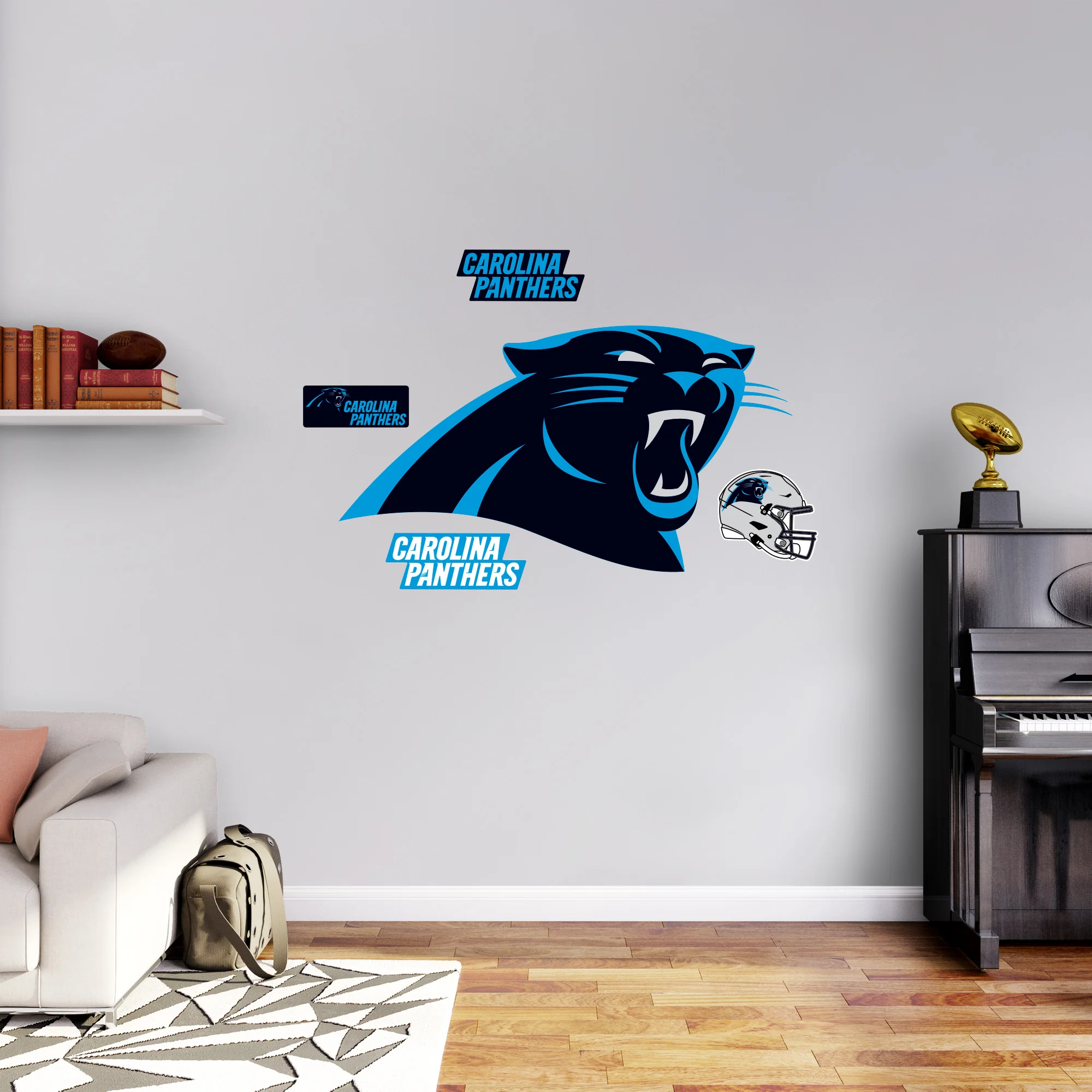 Carolina Panthers - RealBig Logo Collection - Official NFL - Reusable Vinyl Wall Decals - Image 3
