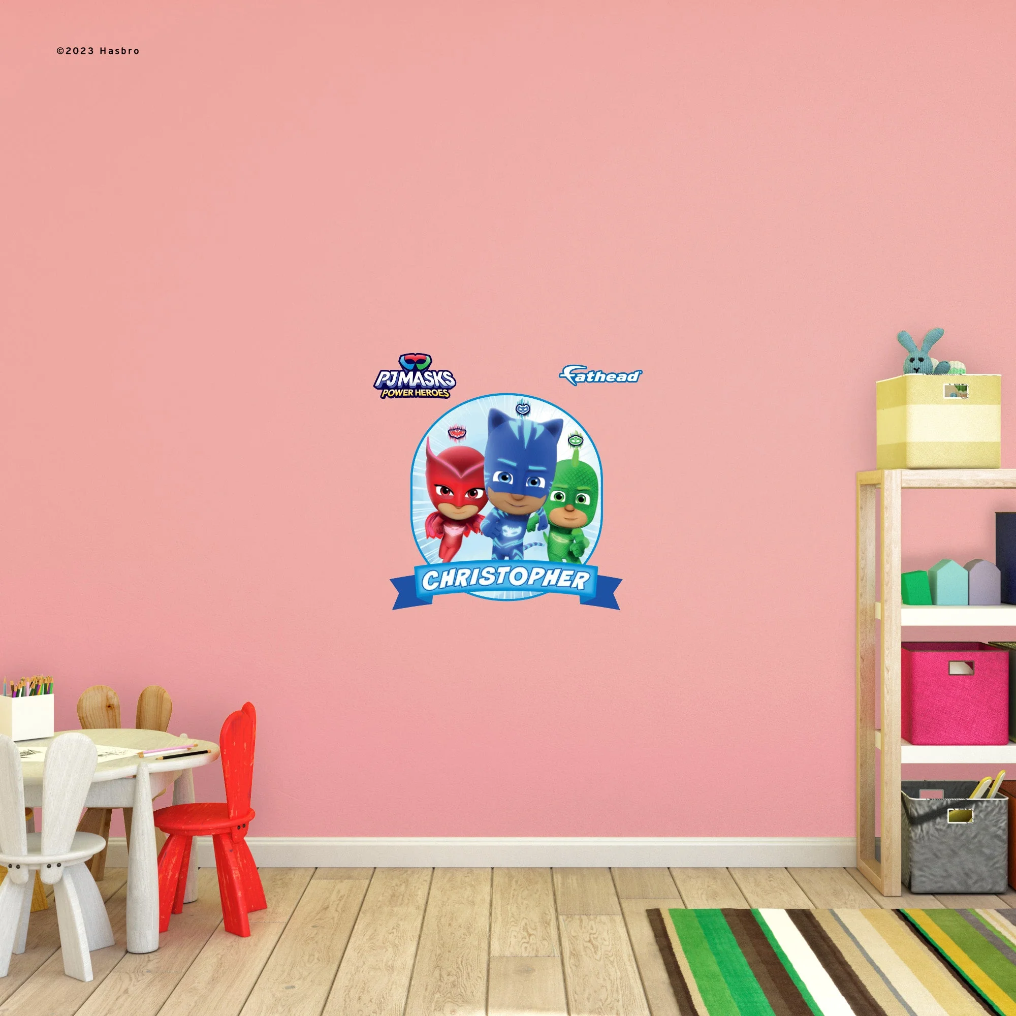 Catboy, Gekko, and Owlette - PJ Masks - RealBig Collection - Official Hasbro - Reusable Vinyl Wall Decals - Image 4