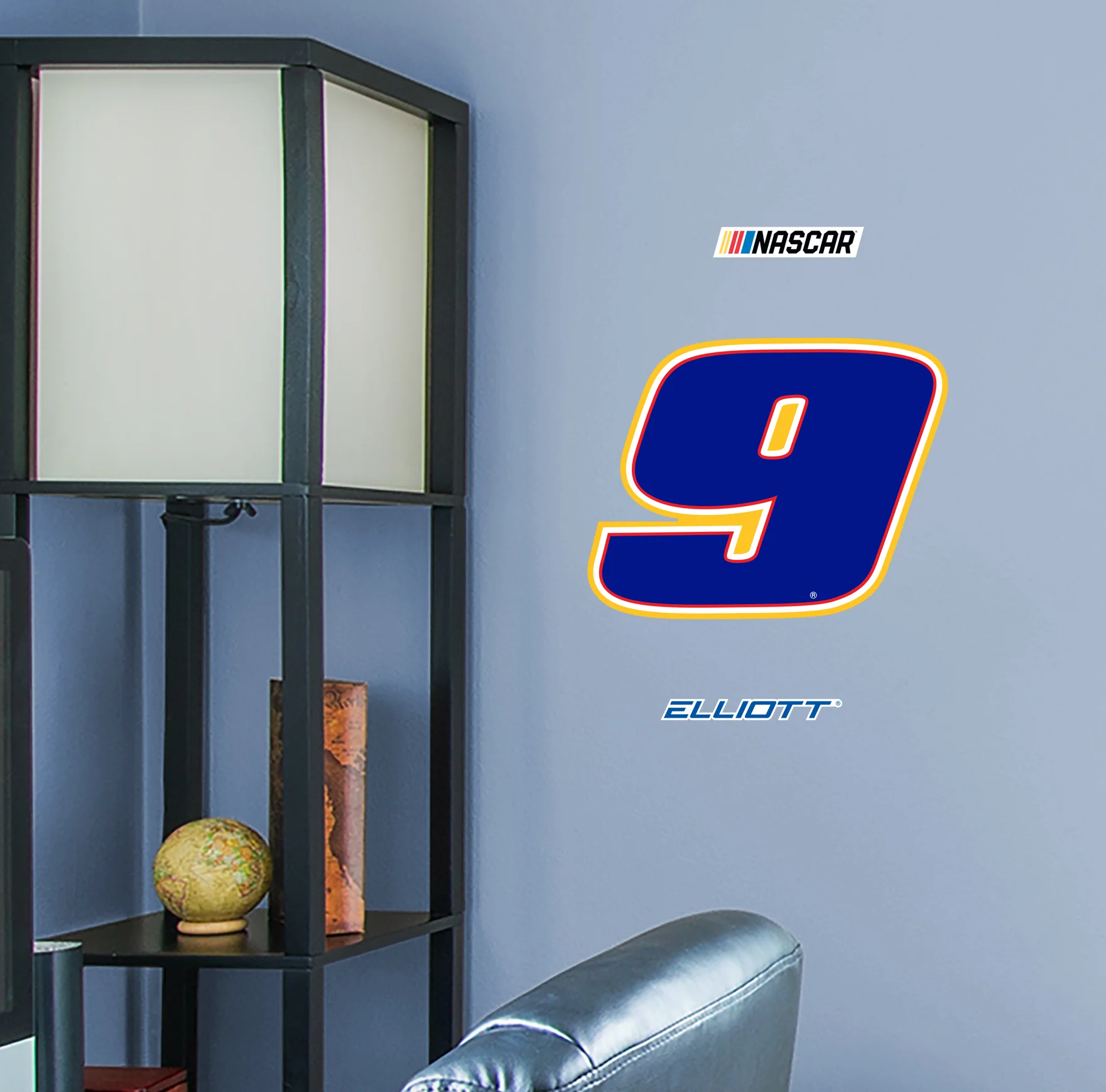 Chase Elliott #9 Logo - RealBig Collection - Official NASCAR - Reusable Vinyl Wall Decals - Image 3