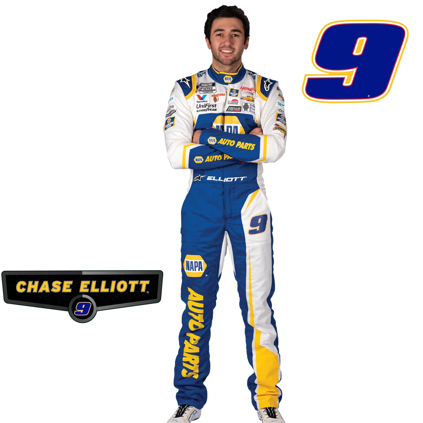 Chase Elliott - RealBig Driver Collection - Official NASCAR - Reusable Vinyl Wall Decals - Image 7