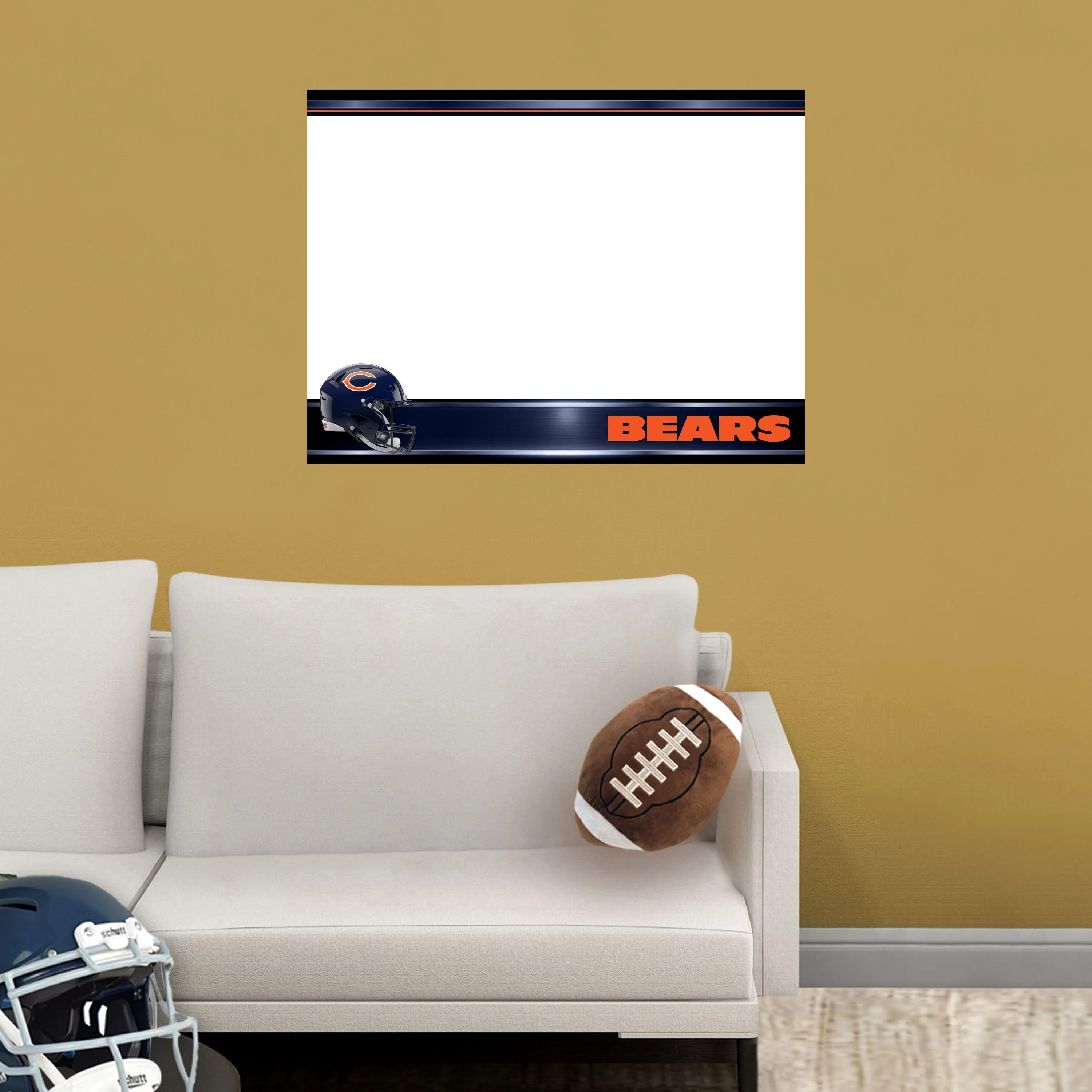 Chicago Bears - Helmet - Dry Erase Whiteboard - Official NFL - Reusable Vinyl Wall Decal - Image 13