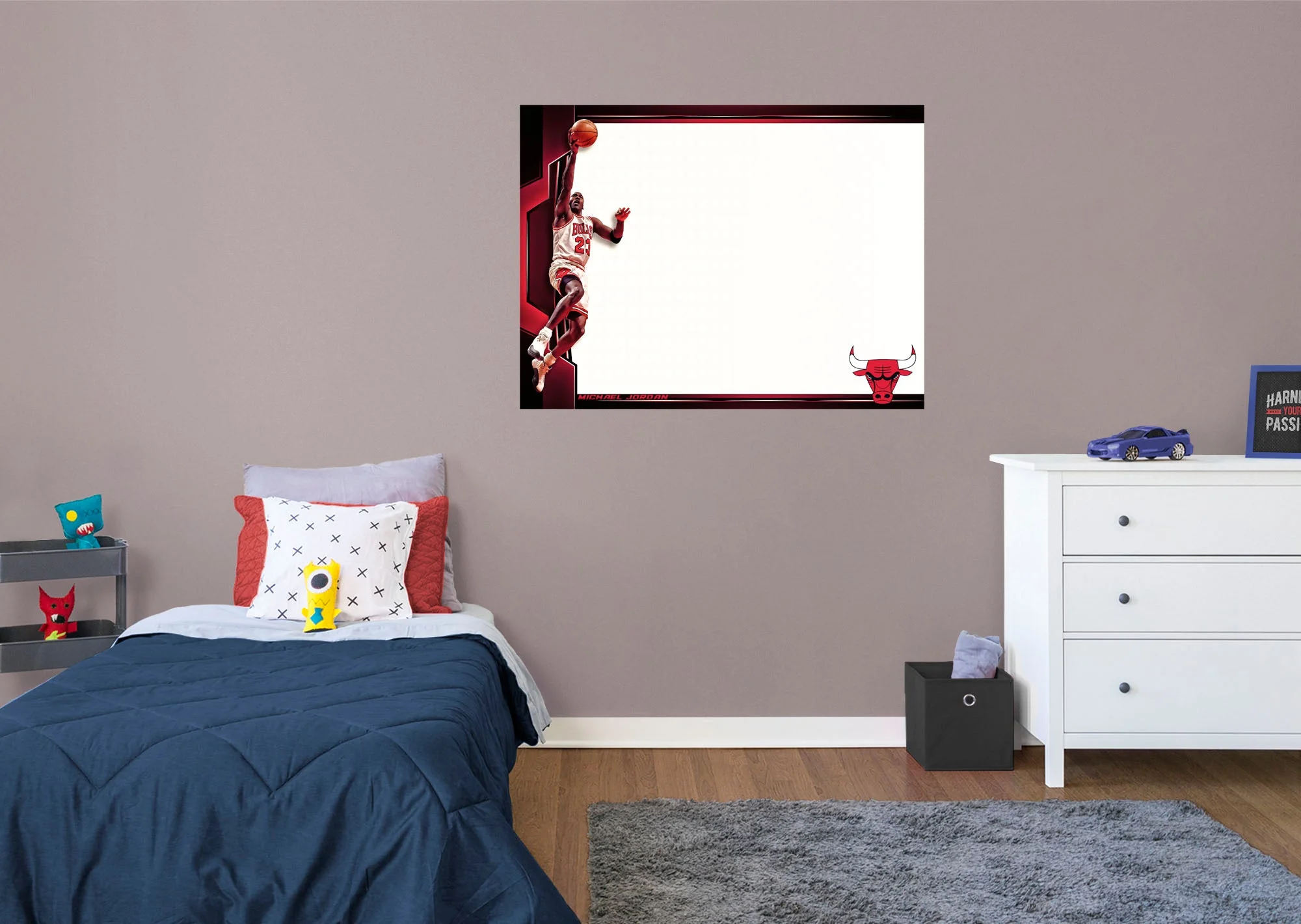 Chicago Bulls - Michael Jordan - Dry Erase Whiteboard - Official NBA - Reusable Vinyl Wall Decal - Image 4
