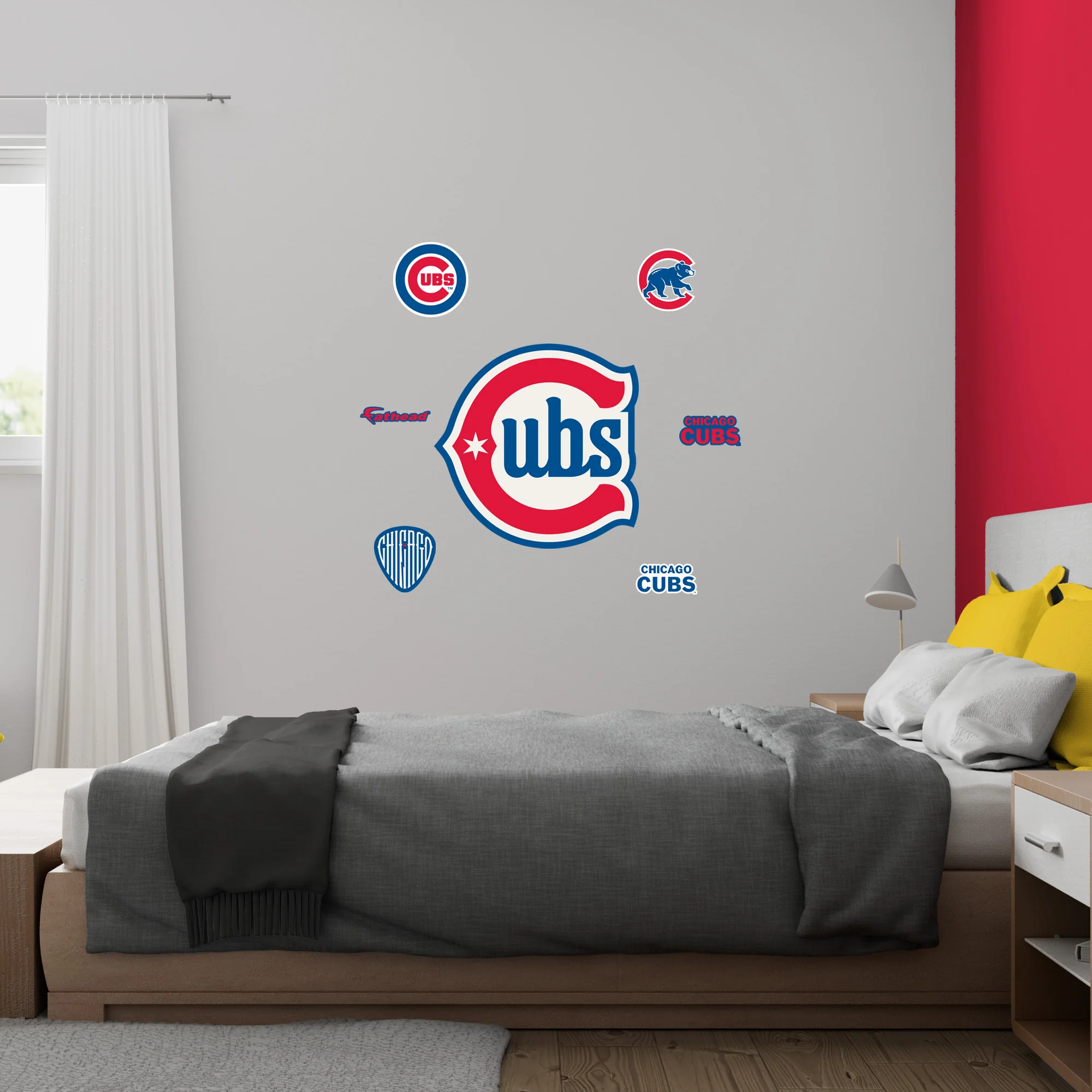 Chicago Cubs - RealBig Alternate Logo Collection - Official MLB - Chicago Cubs - Reusable Vinyl Wall Decals - Image 4