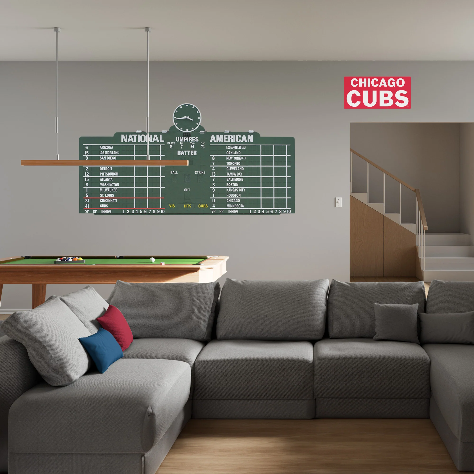 Chicago Cubs - RealBig Scoreboard Collection - Official MLB - Reusable Vinyl Wall Decals #1 - Image 3