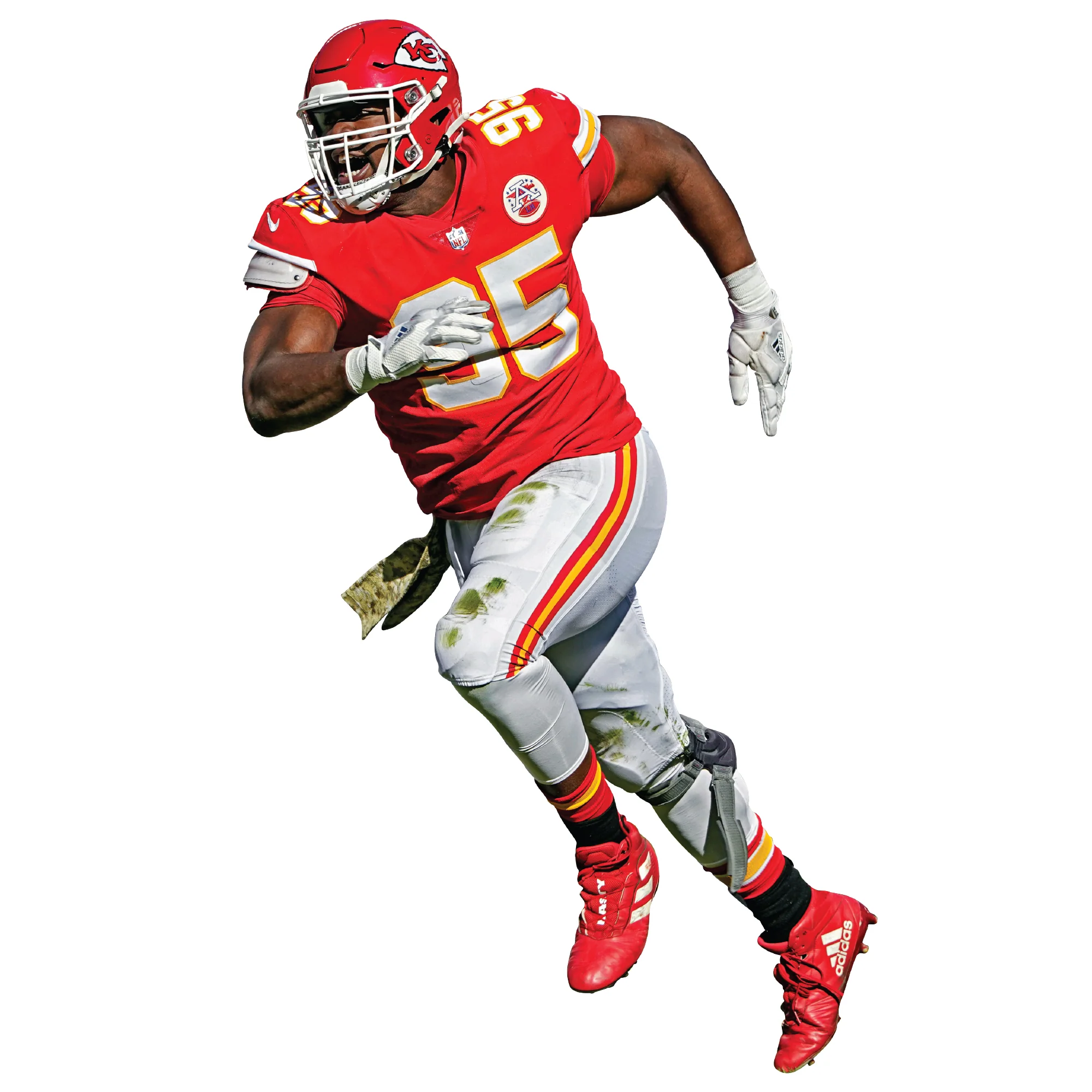 Chris Jones - RealBig Collection - Official NFL - Kansas City Chiefs - Reusable Vinyl Wall Decals - Image 5
