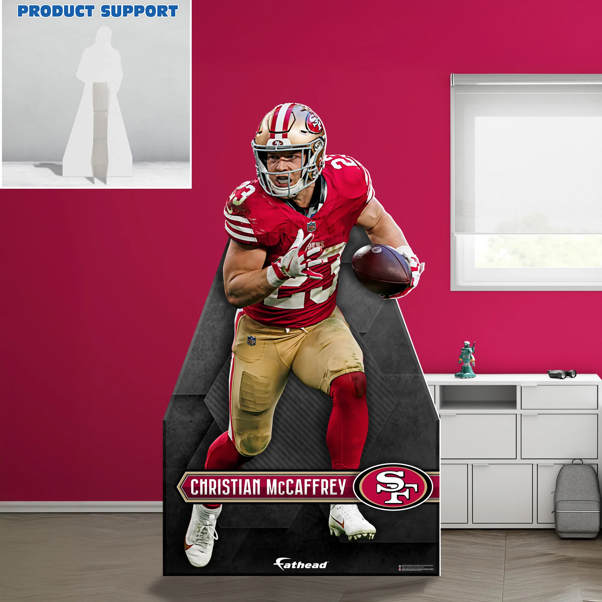 Christian McCaffrey - Life-Size Stand Out - Official NFL - San Francisco 49ers - Foam Core Cutout - Image 3