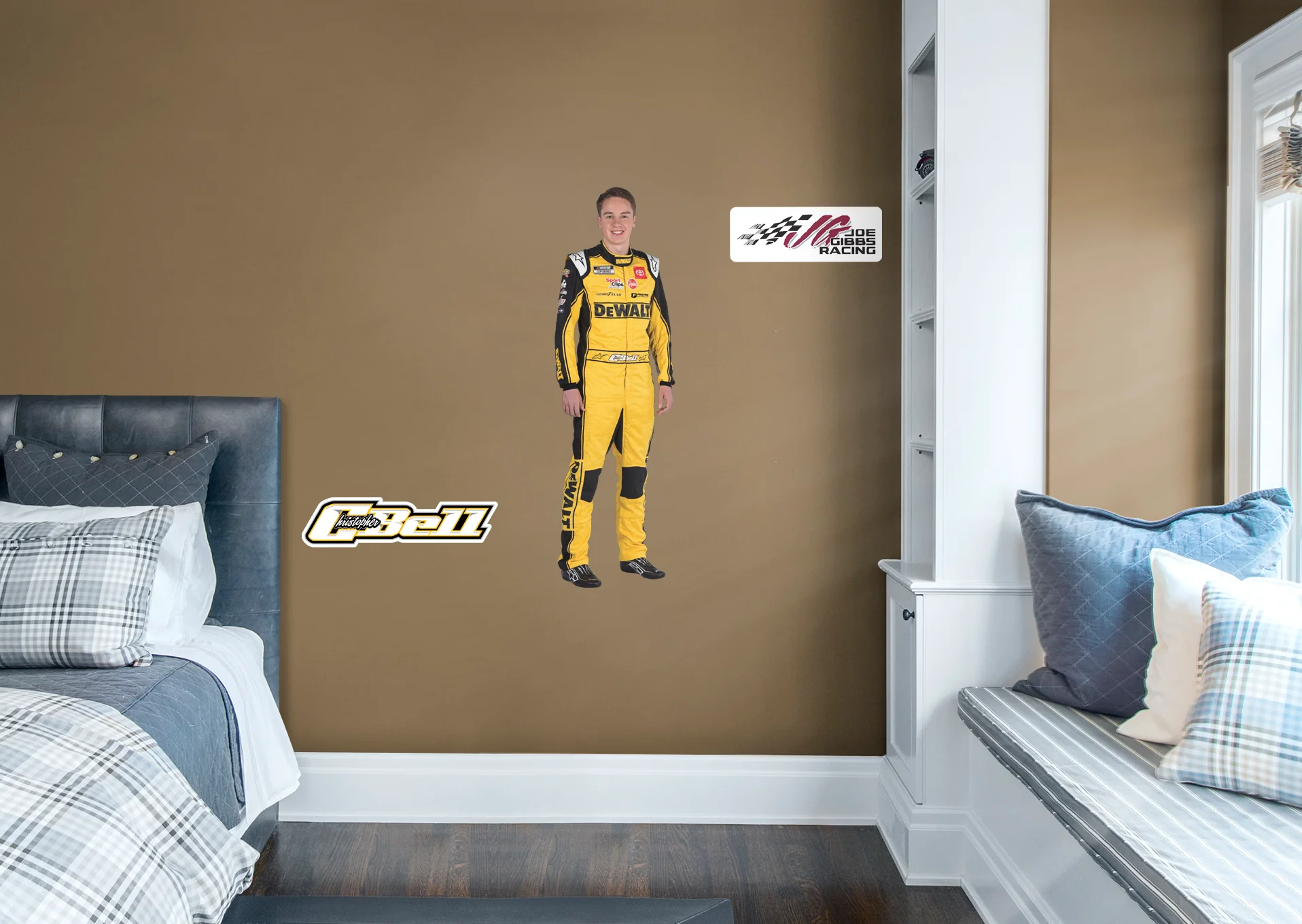 Christopher Bell - RealBig Driver Collection - Official NASCAR - Reusable Vinyl Wall Decals - Image 3