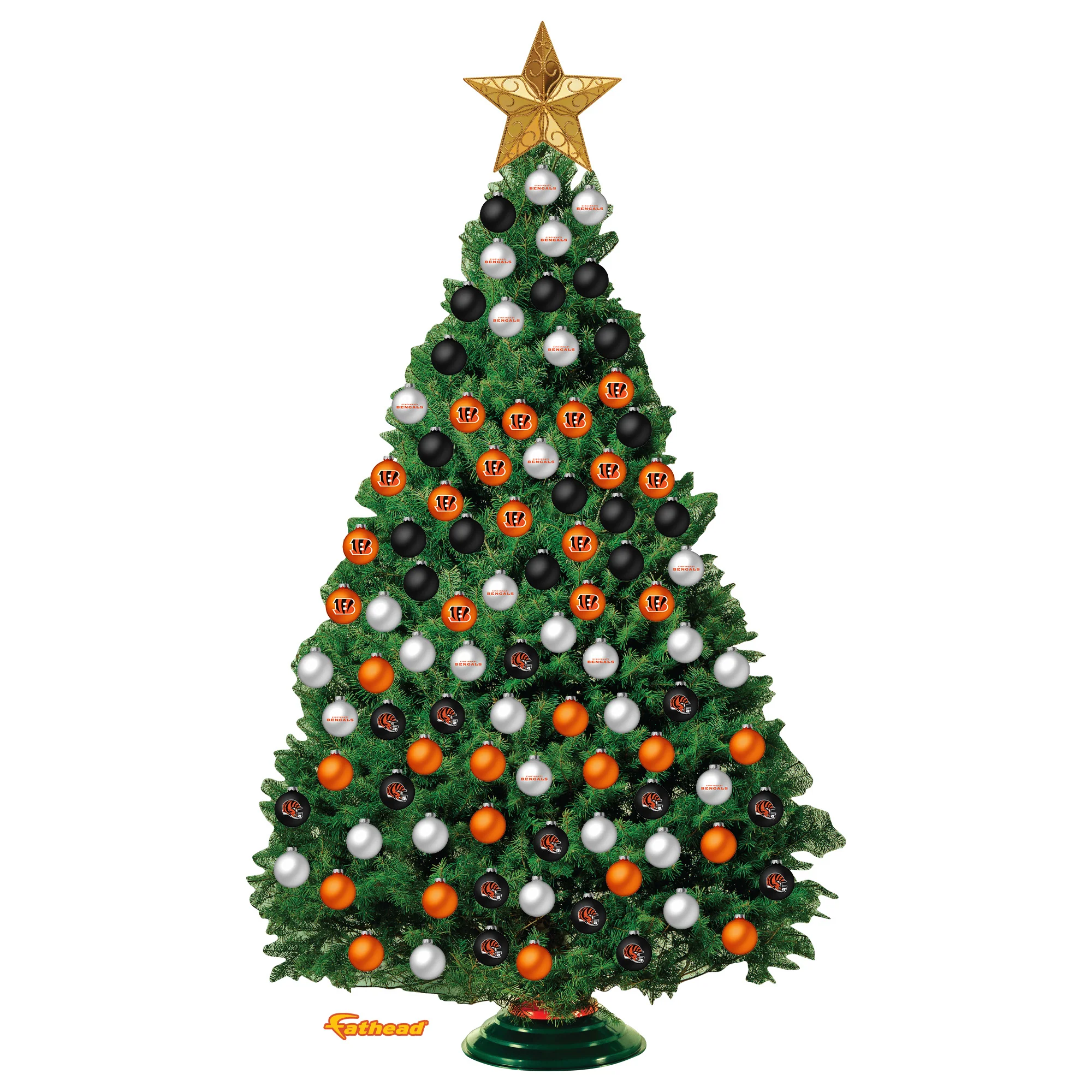 Cincinnati Bengals - Decorate Your Own Christmas Tree - Official NFL - Reusable Vinyl Wall Decals - Image 4