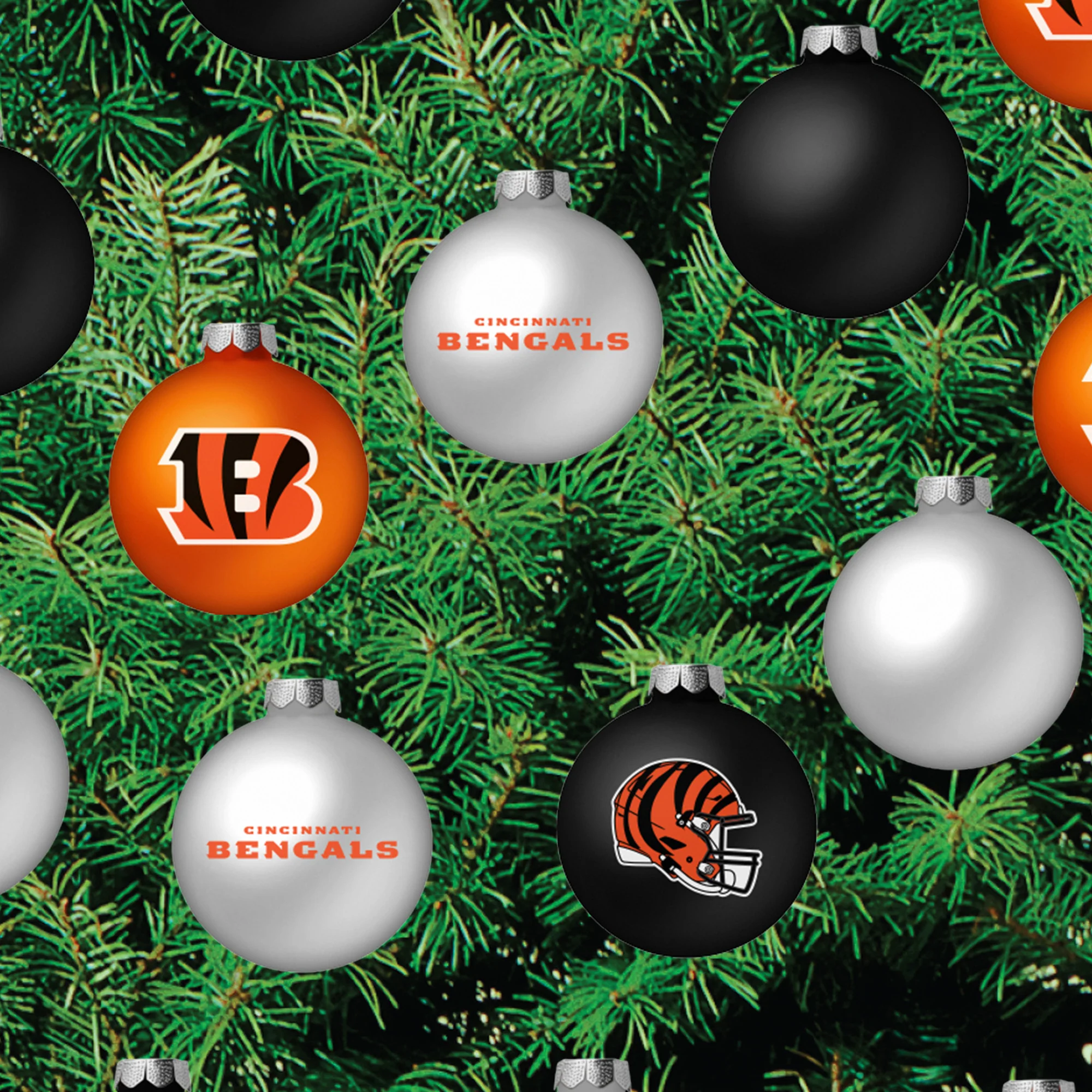 Cincinnati Bengals - Decorate Your Own Christmas Tree - Official NFL - Reusable Vinyl Wall Decals - Image 5
