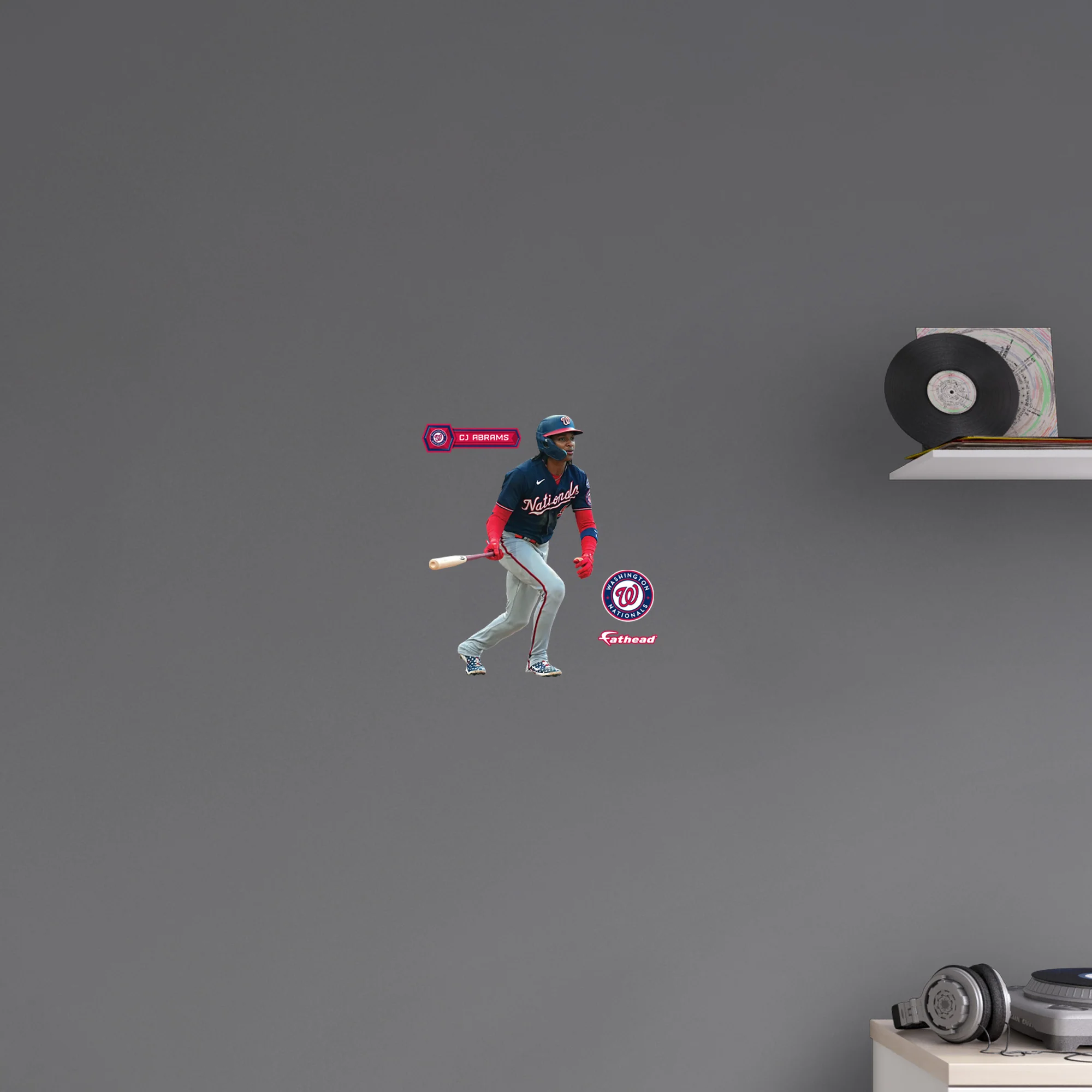 CJ Abrams - RealBig Collection - Official MLB - Washington Nationals - Reusable Vinyl Wall Decals - Image 7