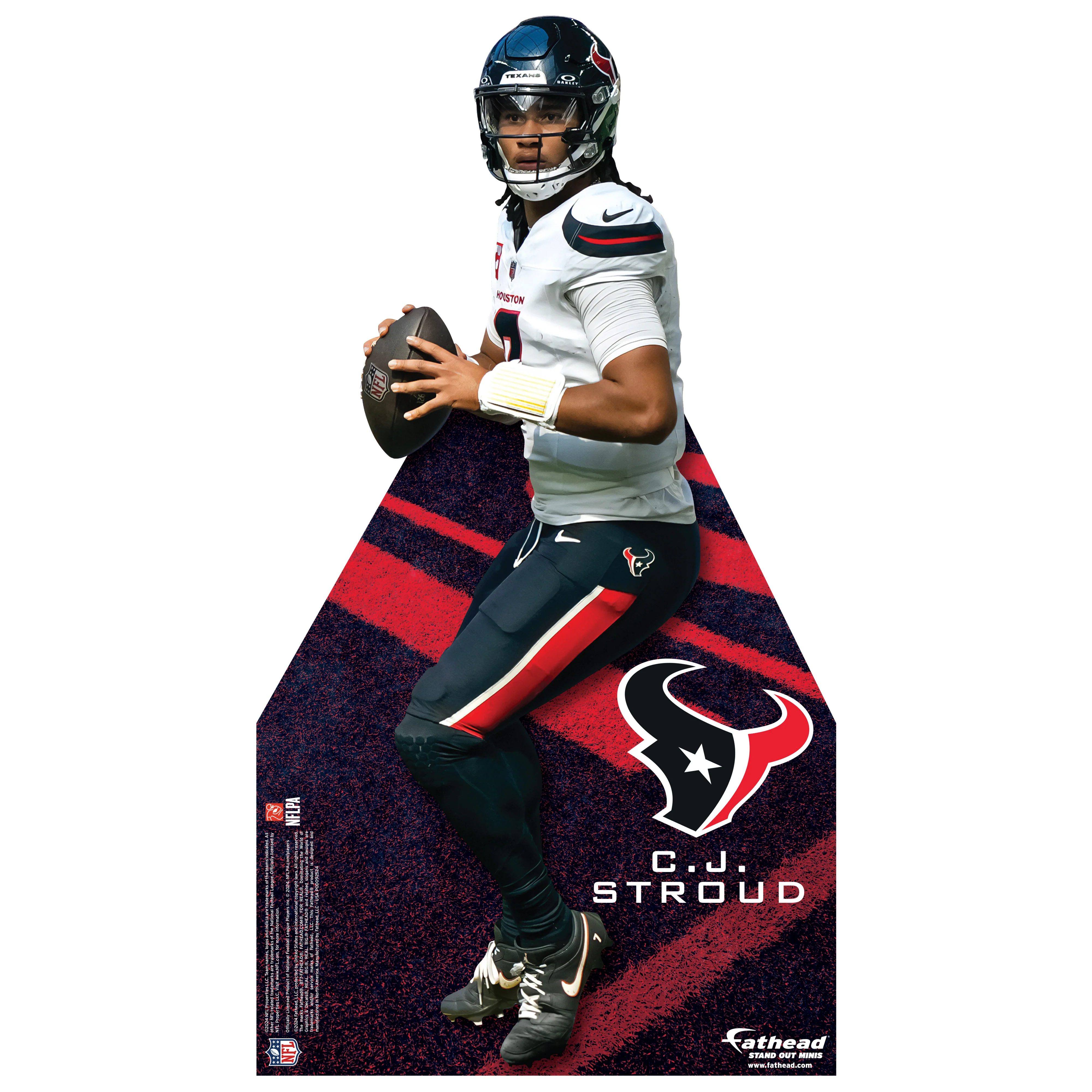 C.J. Stroud - Mini Stand Out - Official NFL - Houston Texans - Cardstock Cutout - Image 2