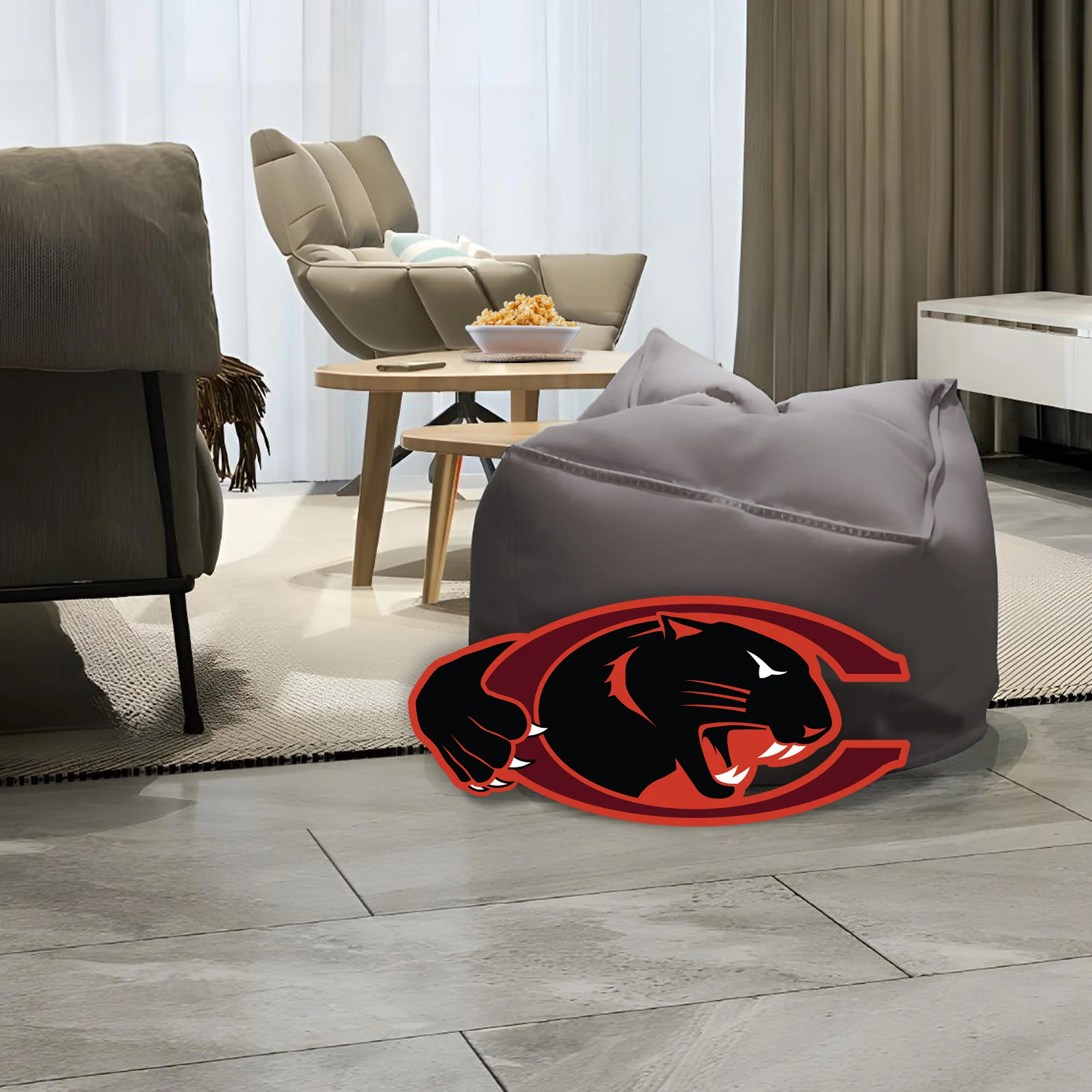 Claflin Panthers Logo - Big Head - Official NCAA - Foam Core Cutout - Image 3