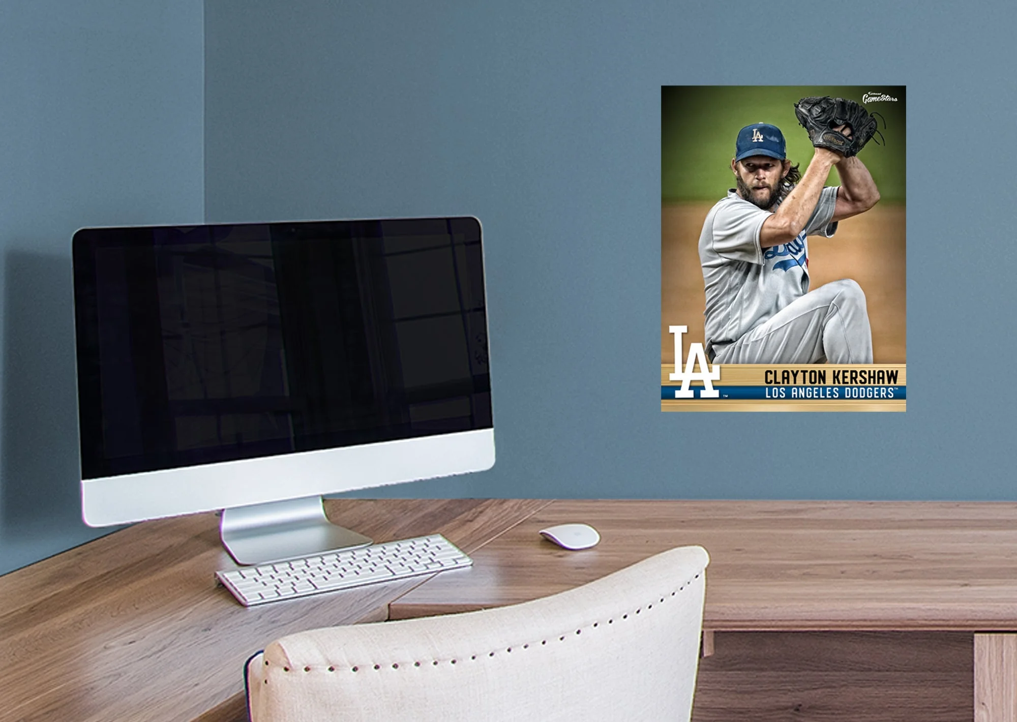 Clayton Kershaw - GameStars Series - Peel & Stick Poster - Official MLB - Los Angeles Dodgers - Reusable Vinyl Wall Decal - Image 6