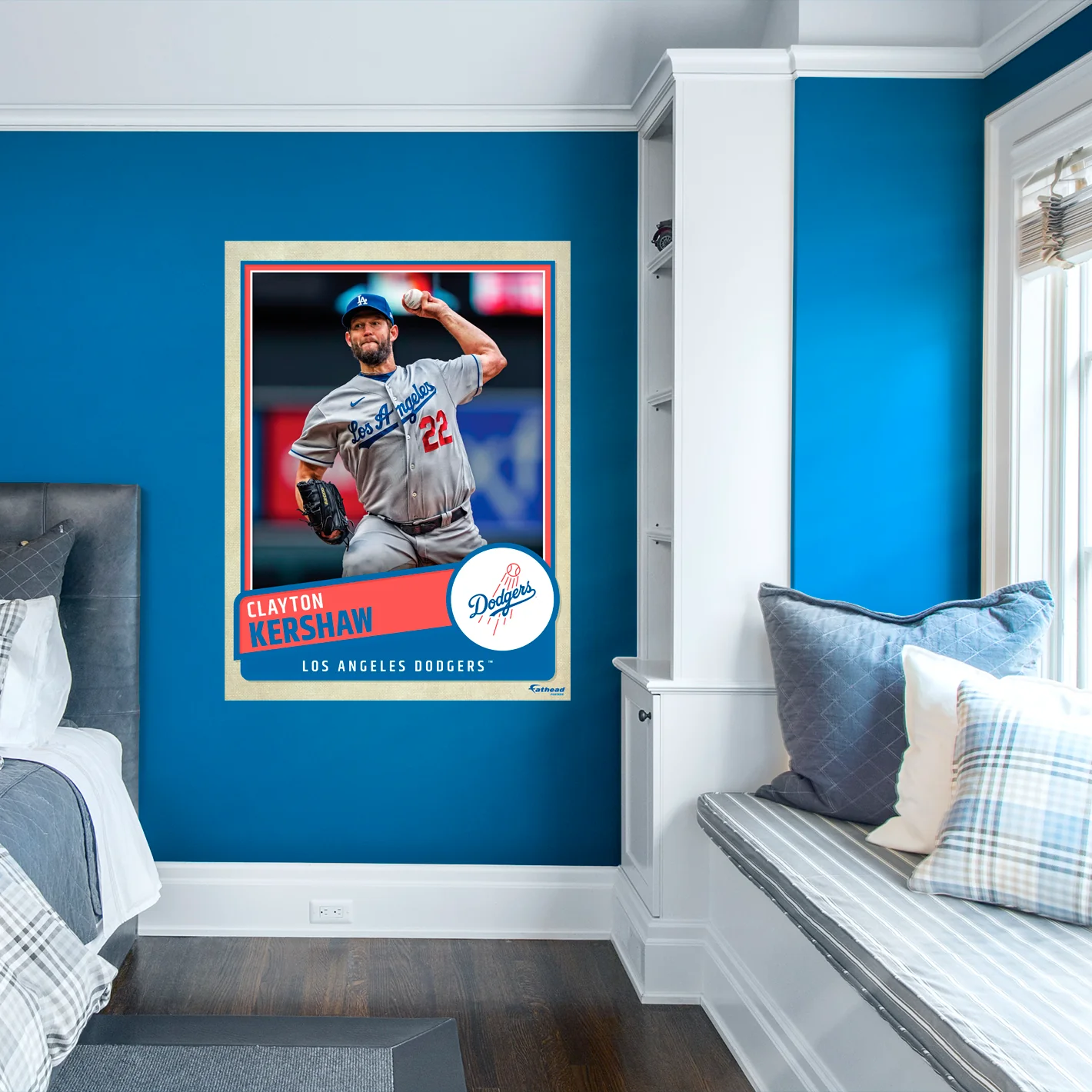 Clayton Kershaw - Peel & Stick Poster - Official MLB - Los Angeles Dodgers - Reusable Vinyl Wall Decal - Image 8