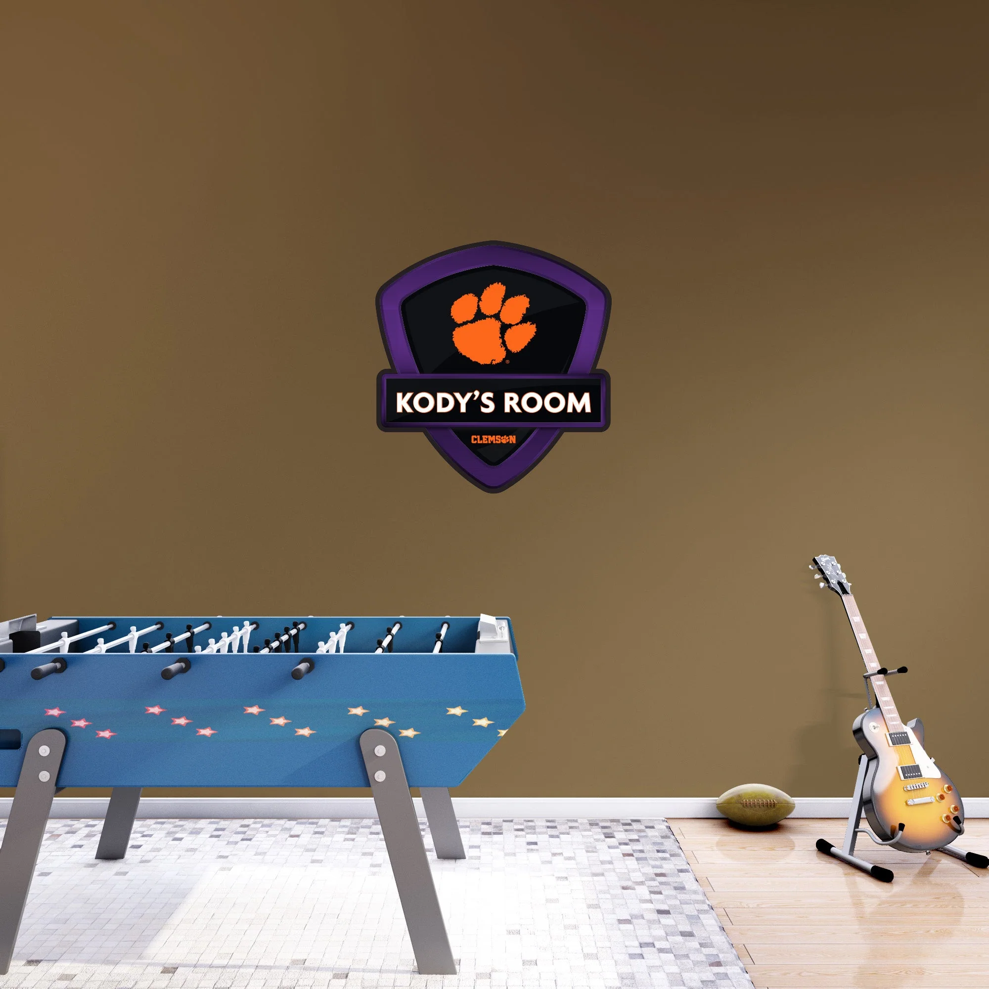 Clemson Tigers - Badge - With Personalized Name - Official NCAA - Vinyl Transfer Decal - Image 4
