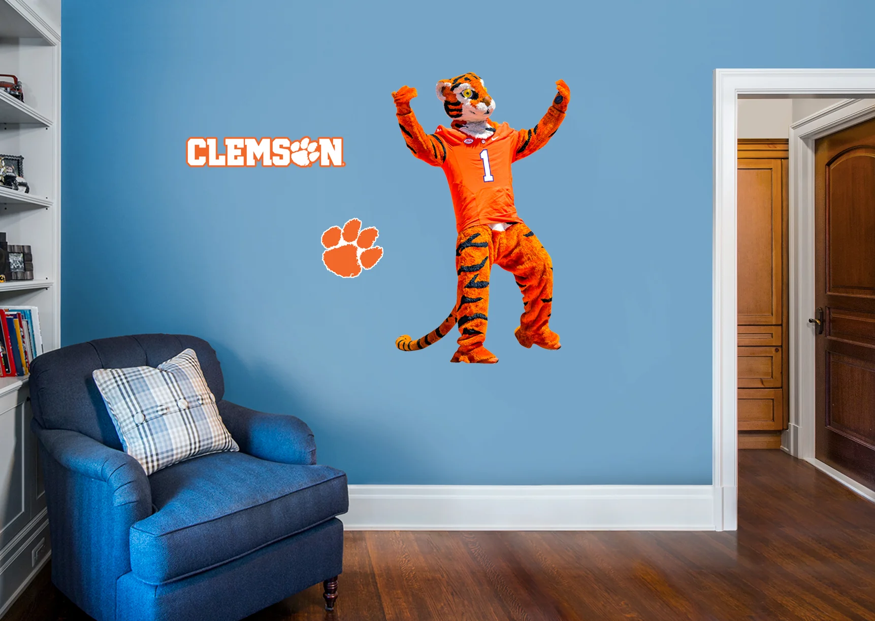 Clemson Tigers - RealBig The Tiger Mascot Collection - Official NCAA - Reusable Vinyl Wall Decals - Image 2