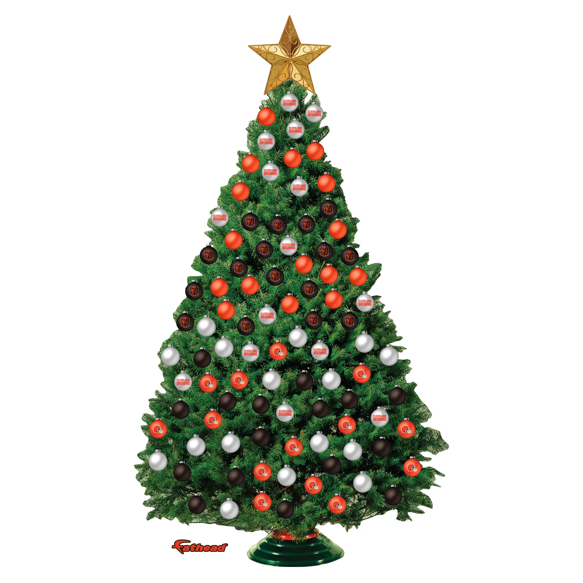 Cleveland Browns - Decorate Your Own Christmas Tree - Official NFL - Reusable Vinyl Wall Decals - Image 4