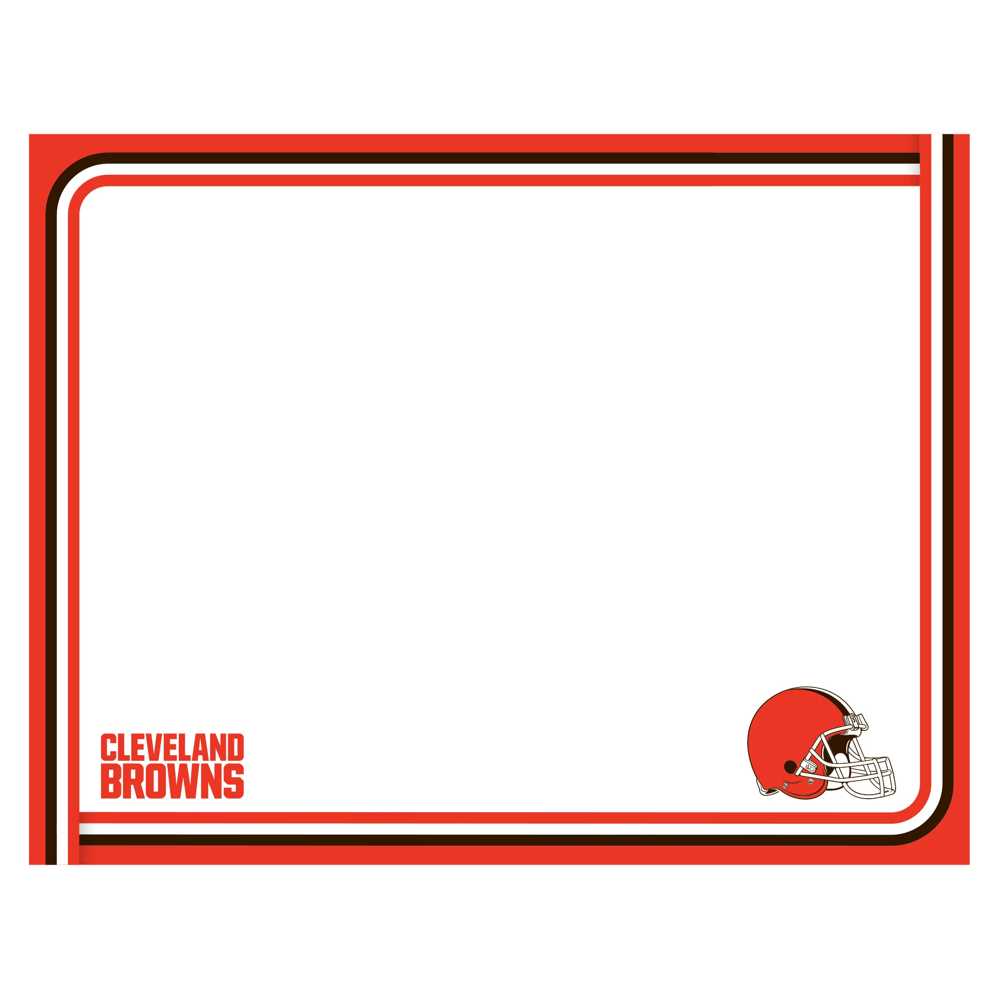 Cleveland Browns - Dry Erase Whiteboard - Official NFL - Reusable Vinyl Wall Decal - Image 8