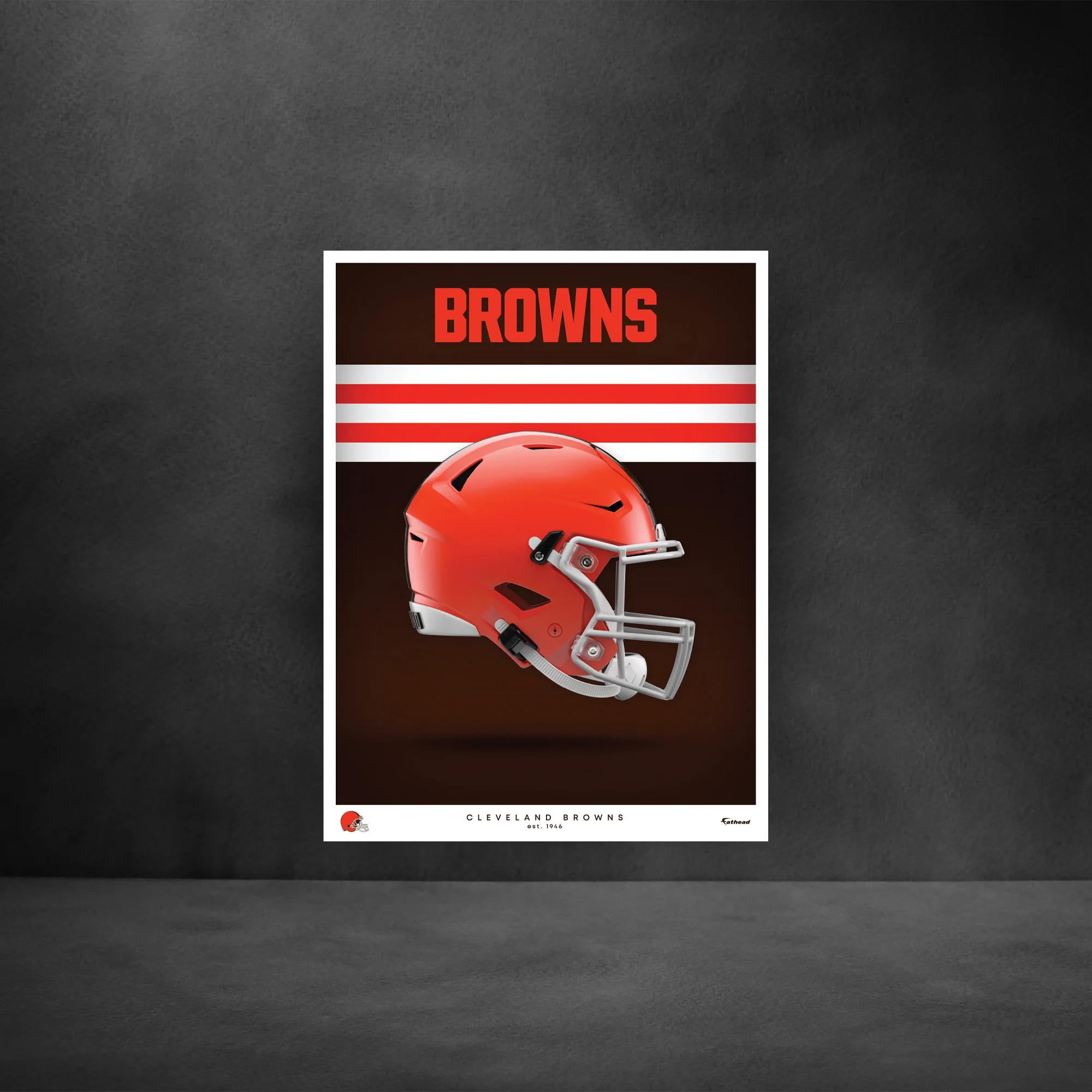 Cleveland Browns - Helmet Series - Peel & Stick Poster - Official NFL - Reusable Vinyl Wall Decal - Image 5