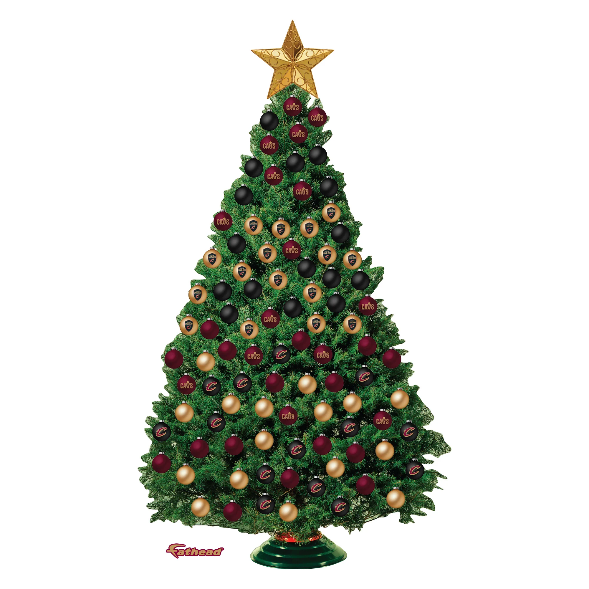 Cleveland Cavaliers - Decorate Your Own Christmas Tree - Official NBA - Reusable Vinyl Wall Decals - Image 4