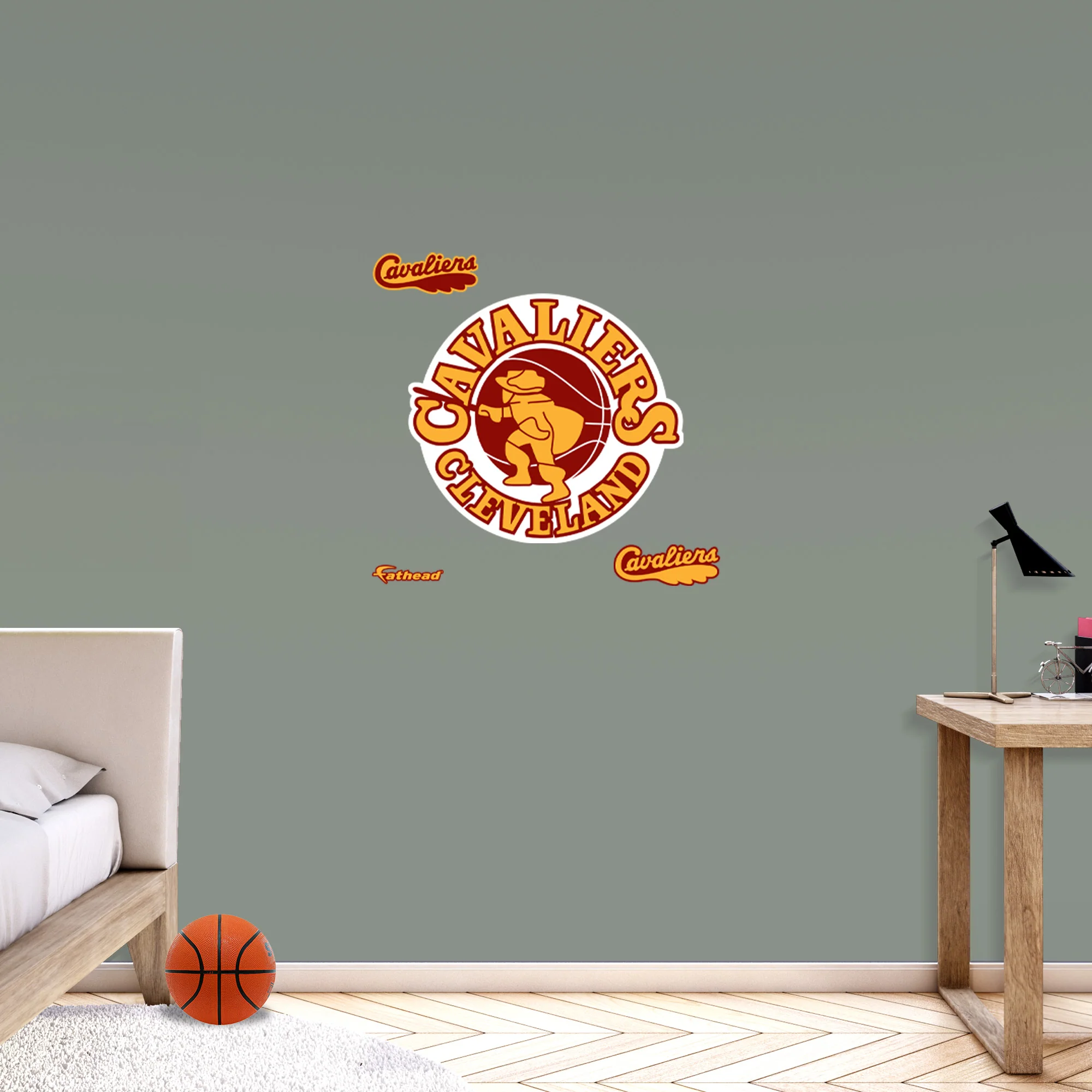 Cleveland Cavaliers - RealBig Swashbuckler Classic Logo Collection - Official NBA - Reusable Vinyl Wall Decals - Image 5