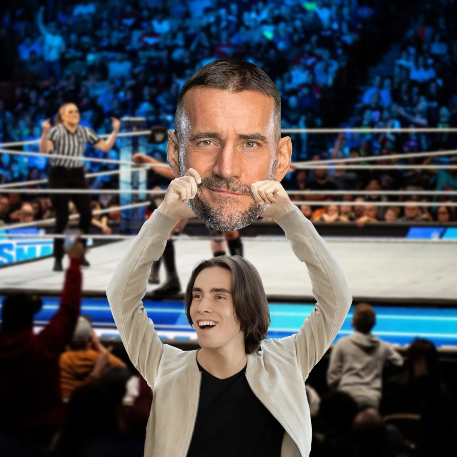 CM Punk - Big Head - Official WWE - WWE - Foam Core Cutout - Image 4