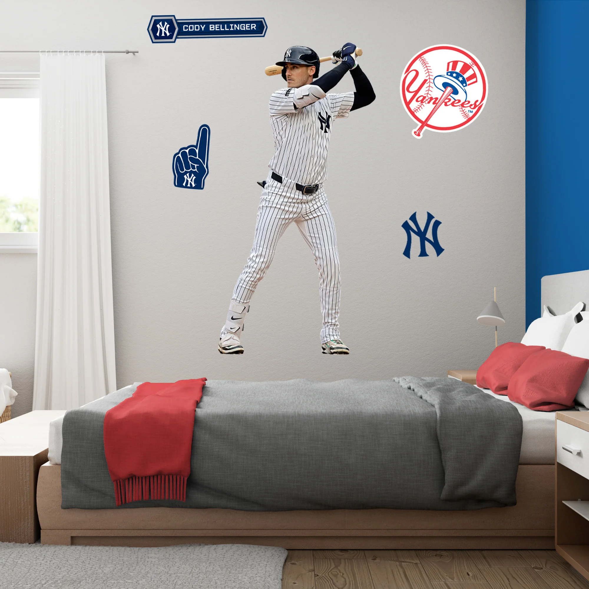 Cody Bellinger - RealBig Collection - Official MLB - New York Yankees - Reusable Vinyl Wall Decals
