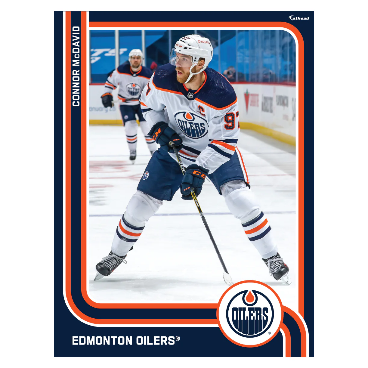 Connor McDavid - Peel & Stick Poster - Official NHL - Edmonton Oilers - Reusable Vinyl Wall Decal - Image 3