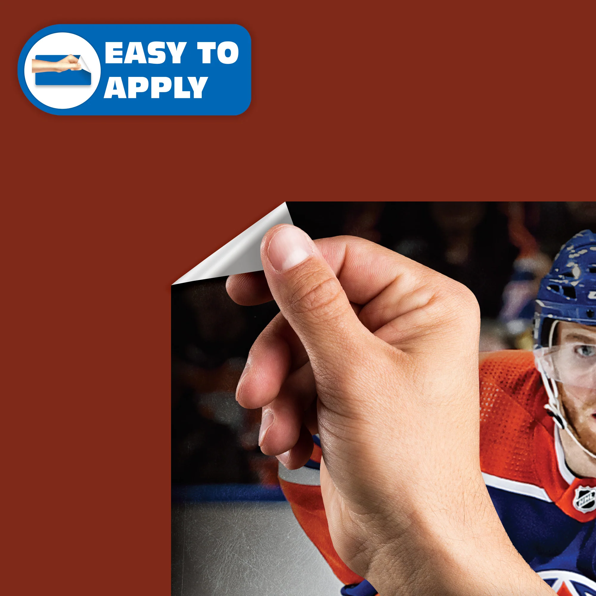 Connor McDavid - RealBig Collection - Official NHL - Edmonton Oilers - Reusable Vinyl Wall Decals #6 - Image 4