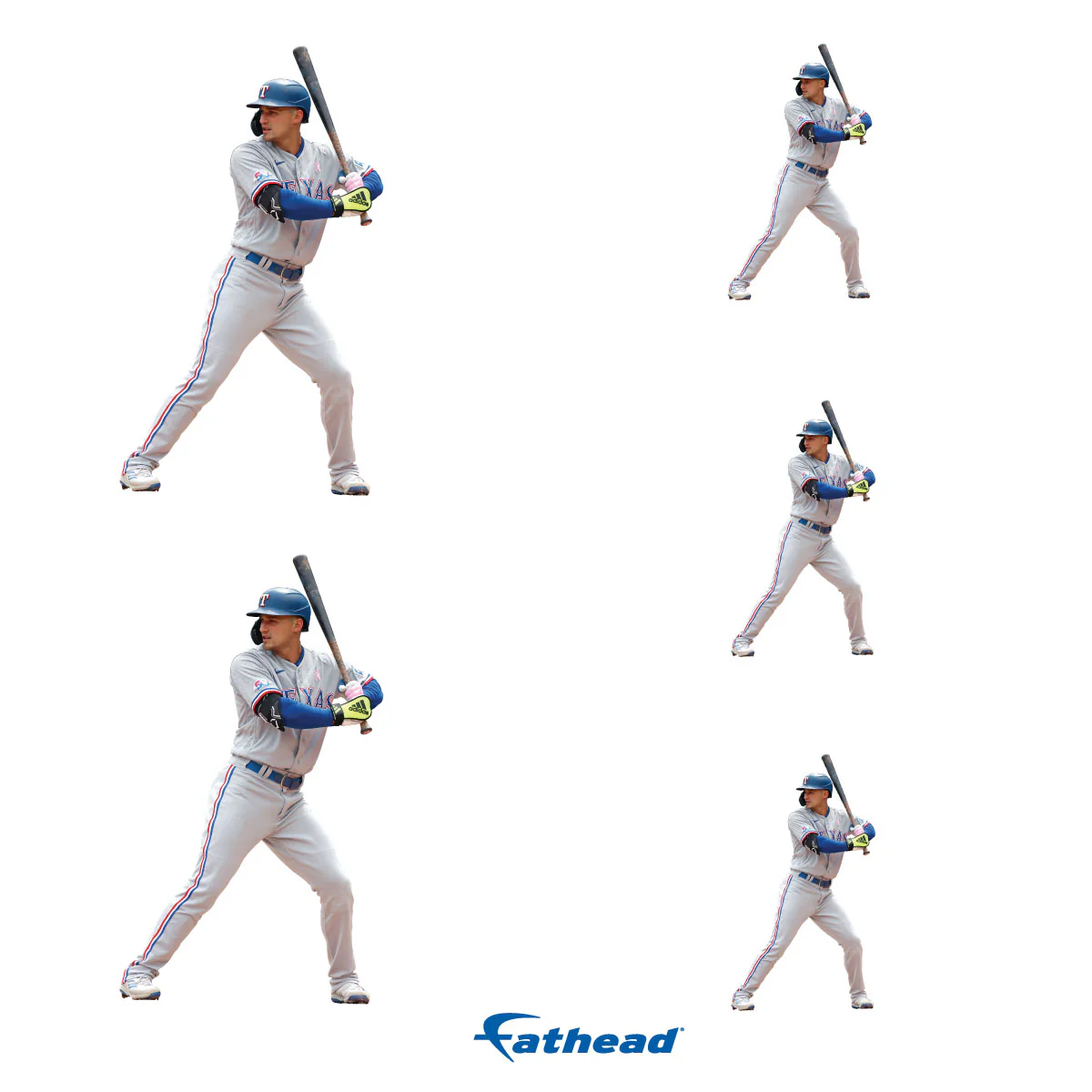 Corey Seager - 5 Player Minis (Mixed Sizes) - Official MLB - Texas Rangers - Reusable Vinyl Decals - Image 3
