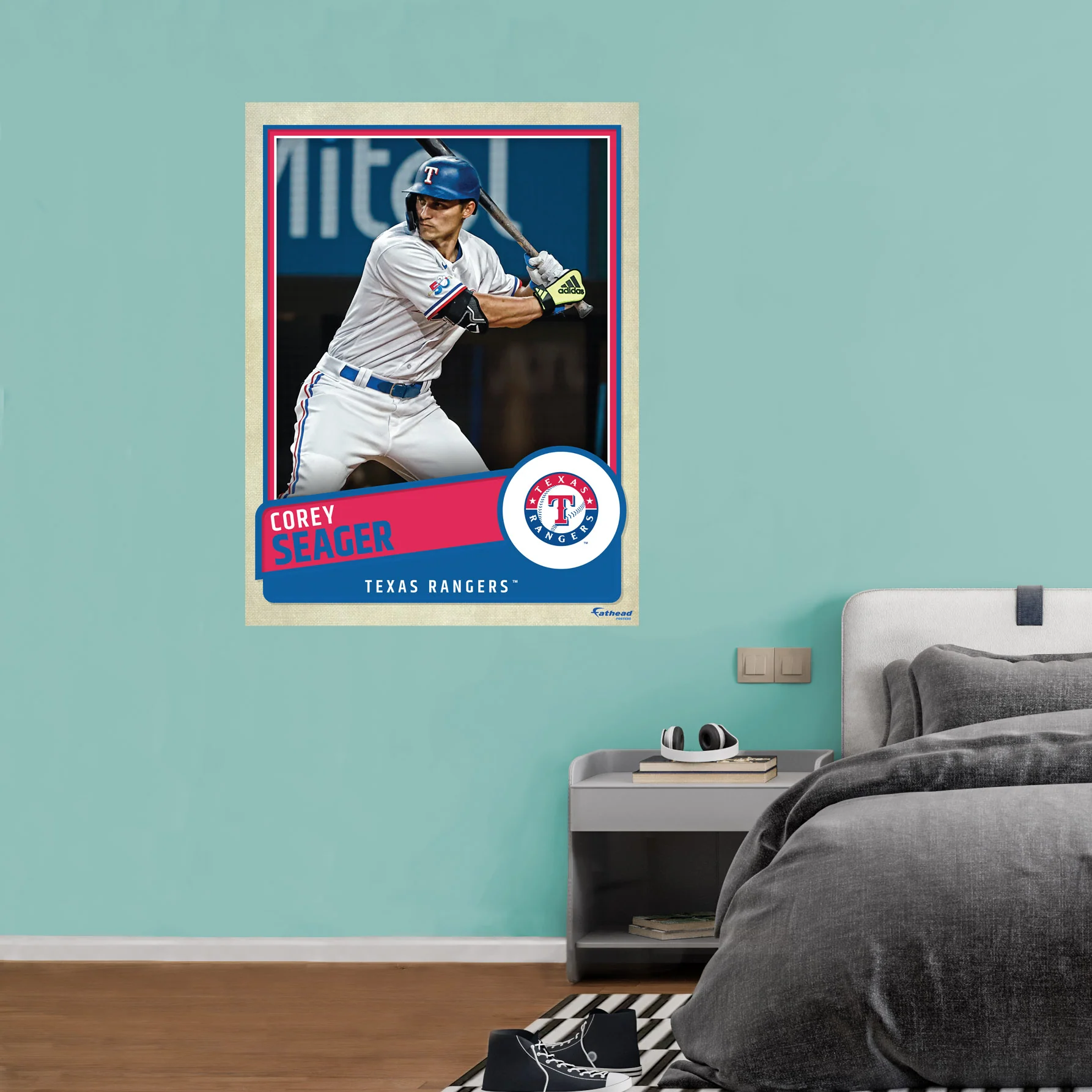 Corey Seager - Peel & Stick Poster - Official MLB - Texas Rangers - Reusable Vinyl Wall Decal - Image 7