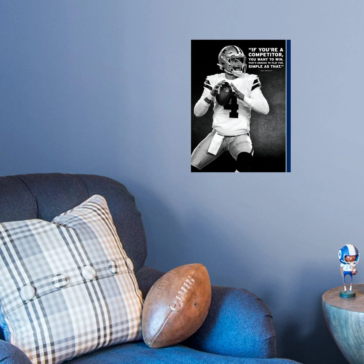 Dak Prescott - Inspirational - Peel & Stick Poster - Official NFL - Dallas Cowboys - Reusable Vinyl Wall Decal - Image 5