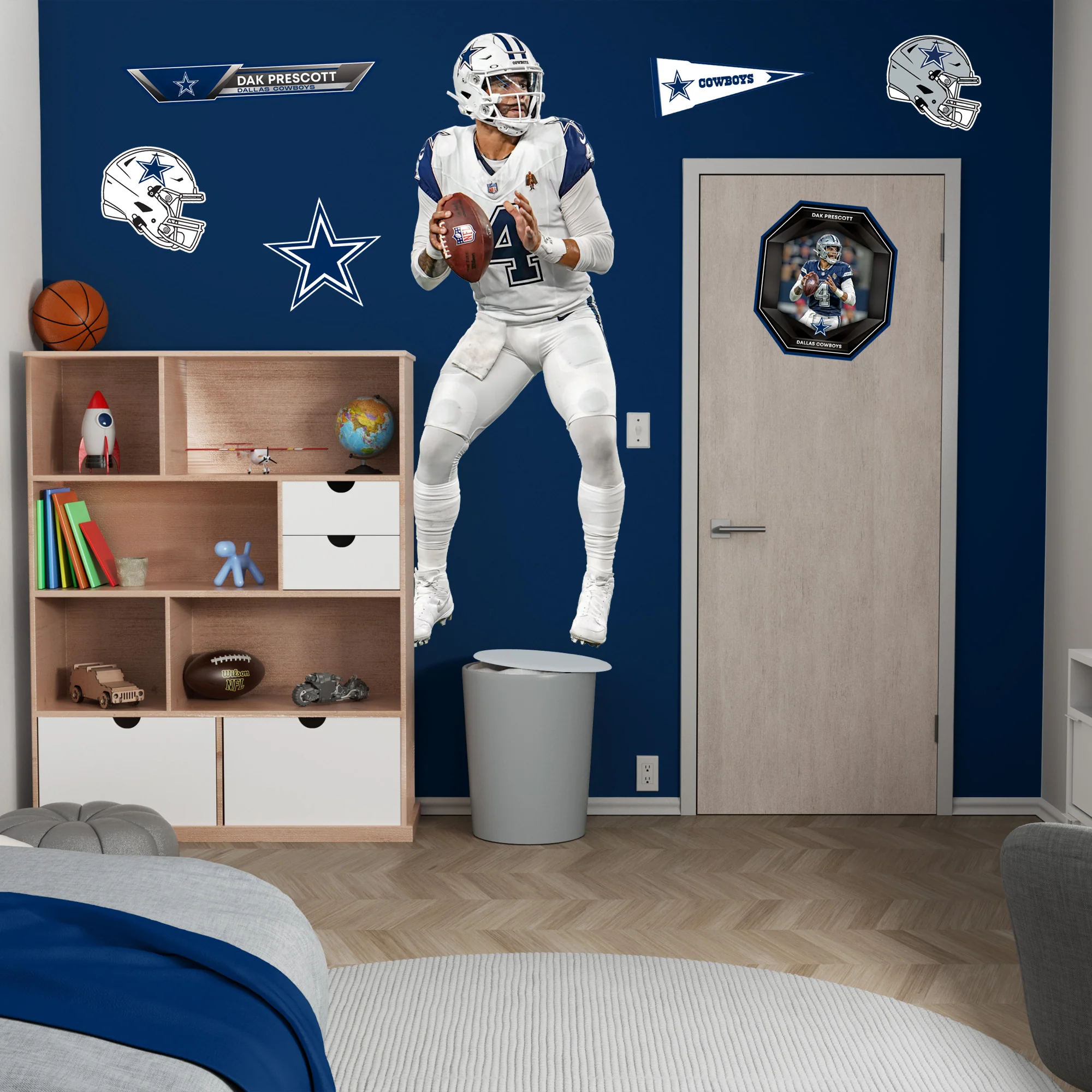 Dak Prescott - RealBig Color Rush Collection - Official NFL - Dallas Cowboys - Reusable Vinyl Wall Decals - Image 3