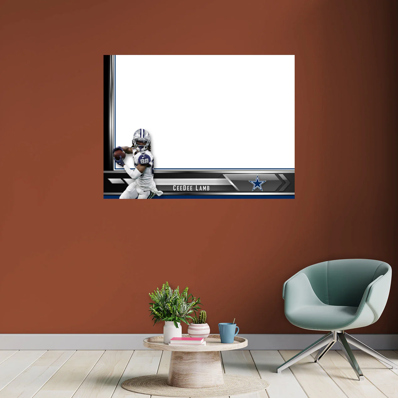 Dallas Cowboys - CeeDee Lamb - Dry Erase Whiteboard - Official NFL - Reusable Vinyl Wall Decal - Image 4