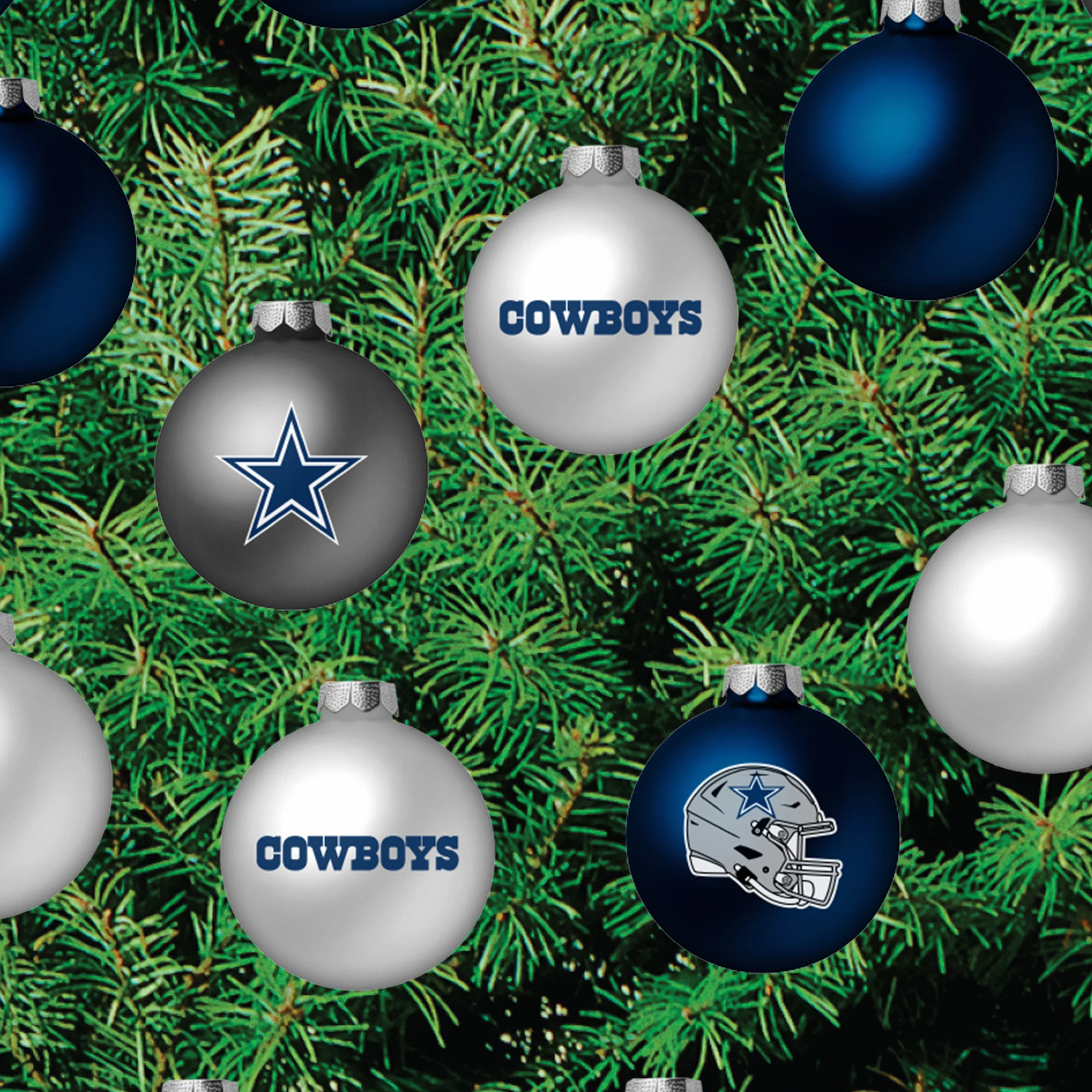 Dallas Cowboys - Decorate Your Own Christmas Tree - Official NFL - Reusable Vinyl Wall Decals - Image 6