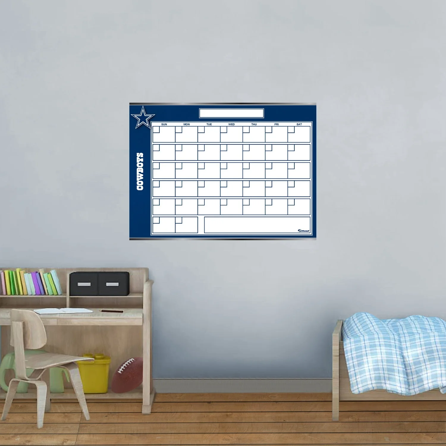 Dallas Cowboys - Dry Erase Calendar - Official NFL - Reusable Vinyl Wall Decal - Image 2