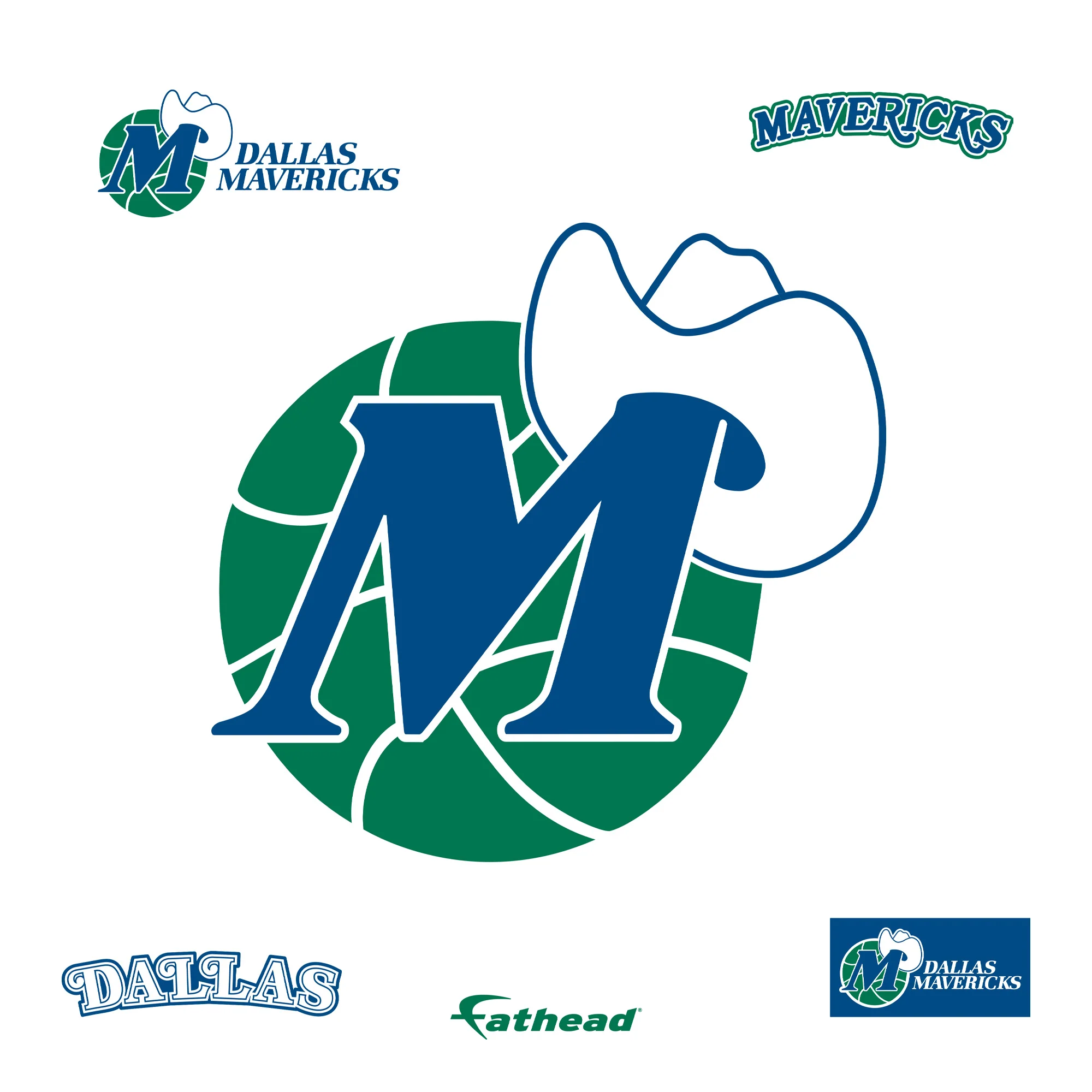 Dallas Mavericks - RealBig Classic Logo Collection - Official NBA - Reusable Vinyl Wall Decals #2 - Image 4