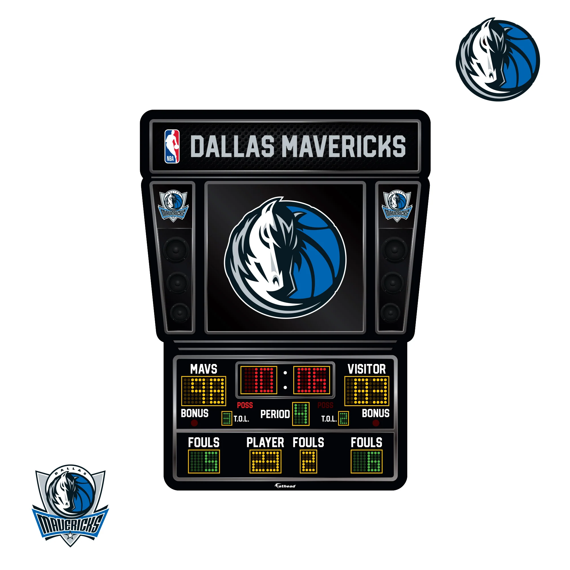 Dallas Mavericks - RealBig Scoreboard Collection - Official NBA - Reusable Vinyl Wall Decals - Image 8