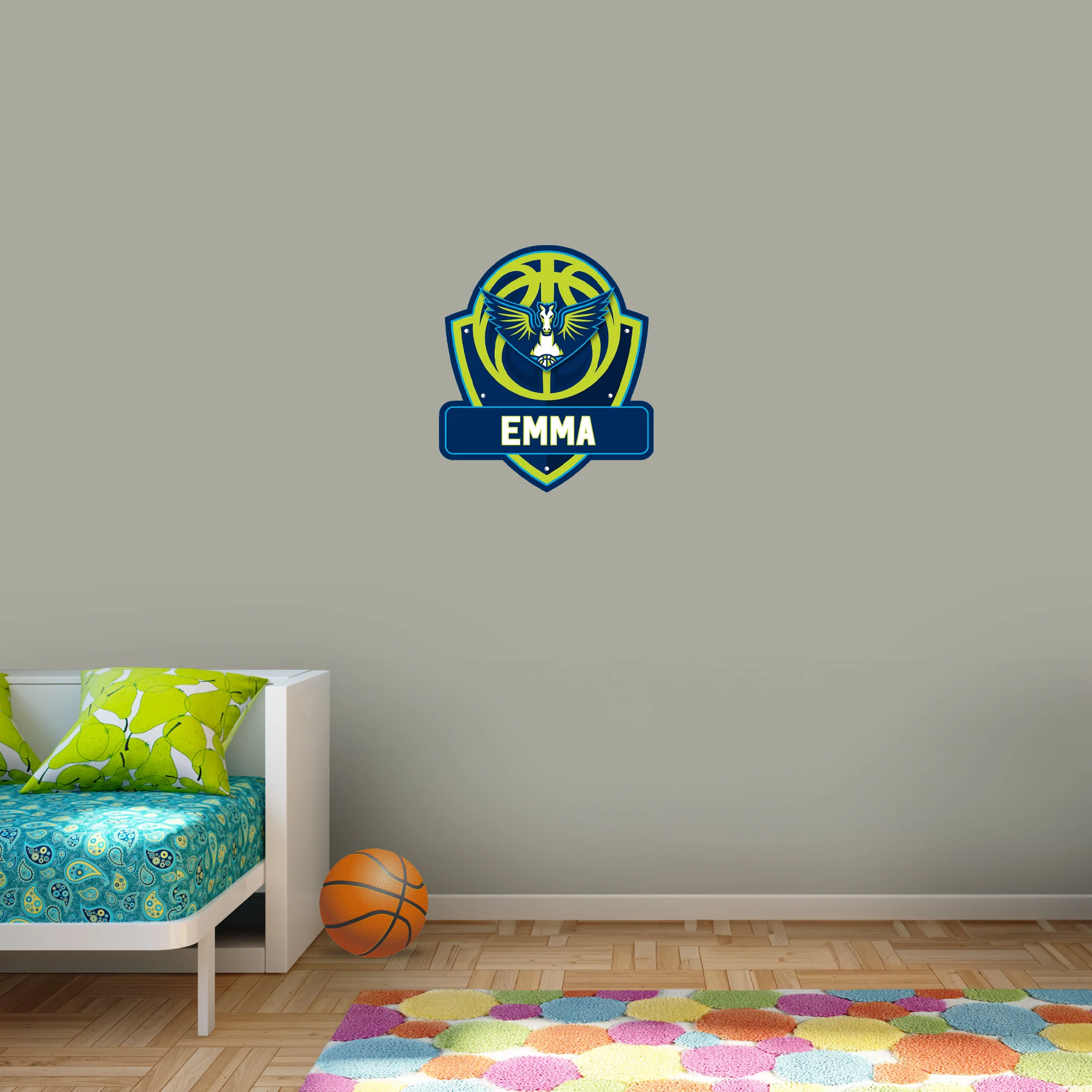 Dallas Wings - Badge - With Personalized Name - Official WNBA - Vinyl Transfer Decal - Image 7