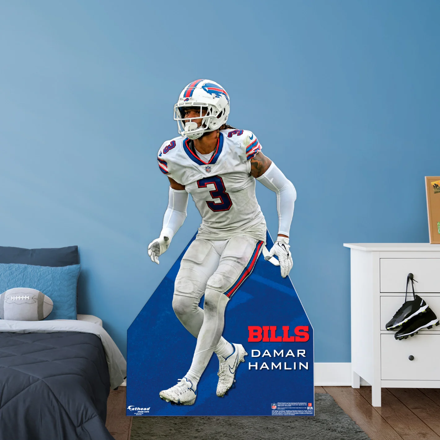 Damar Hamlin - Life-Size Stand Out - Official NFL - Buffalo Bills - Foam Core Cutout