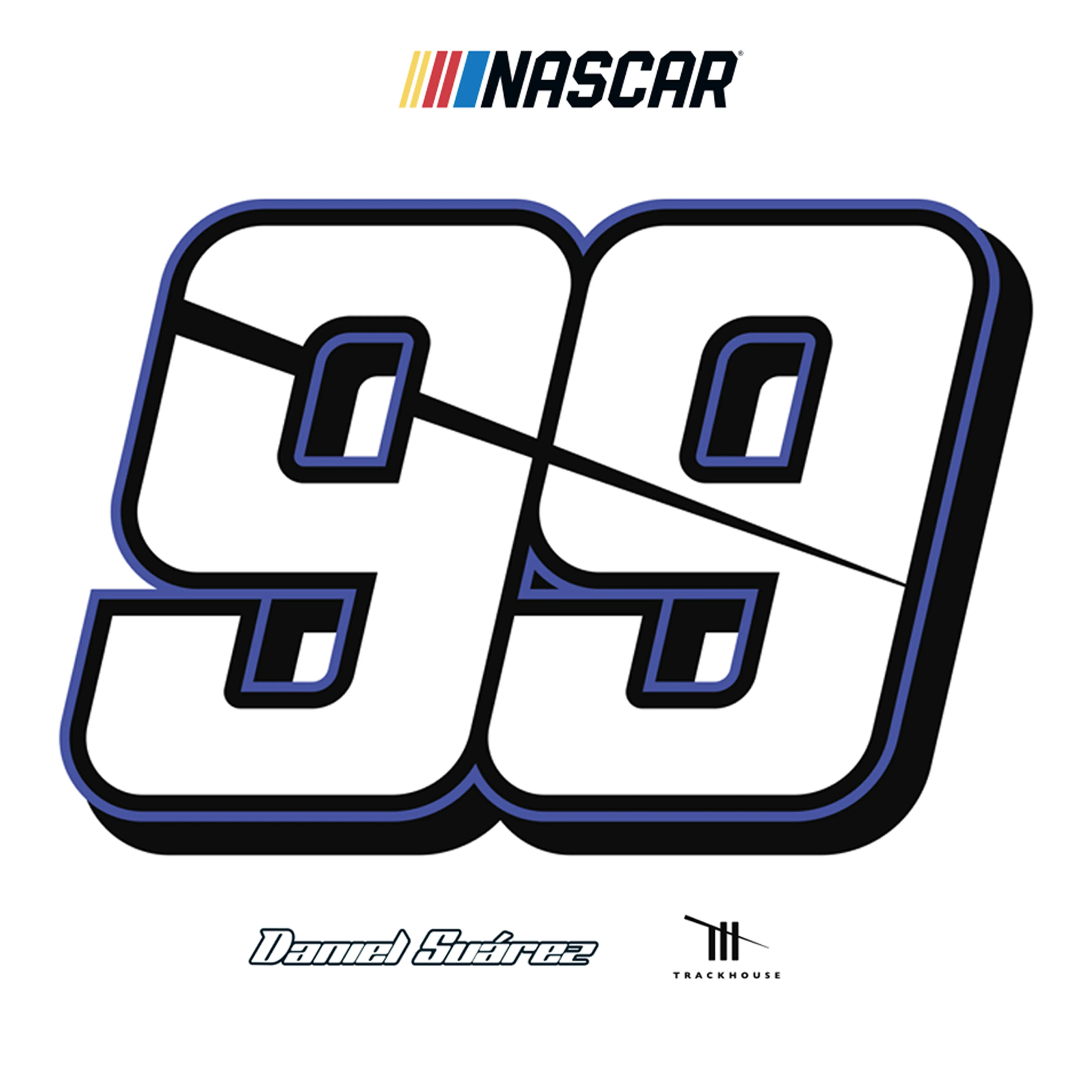 Daniel Suarez #99 Logo - RealBig Collection - Official NASCAR - Reusable Vinyl Wall Decals - Image 5