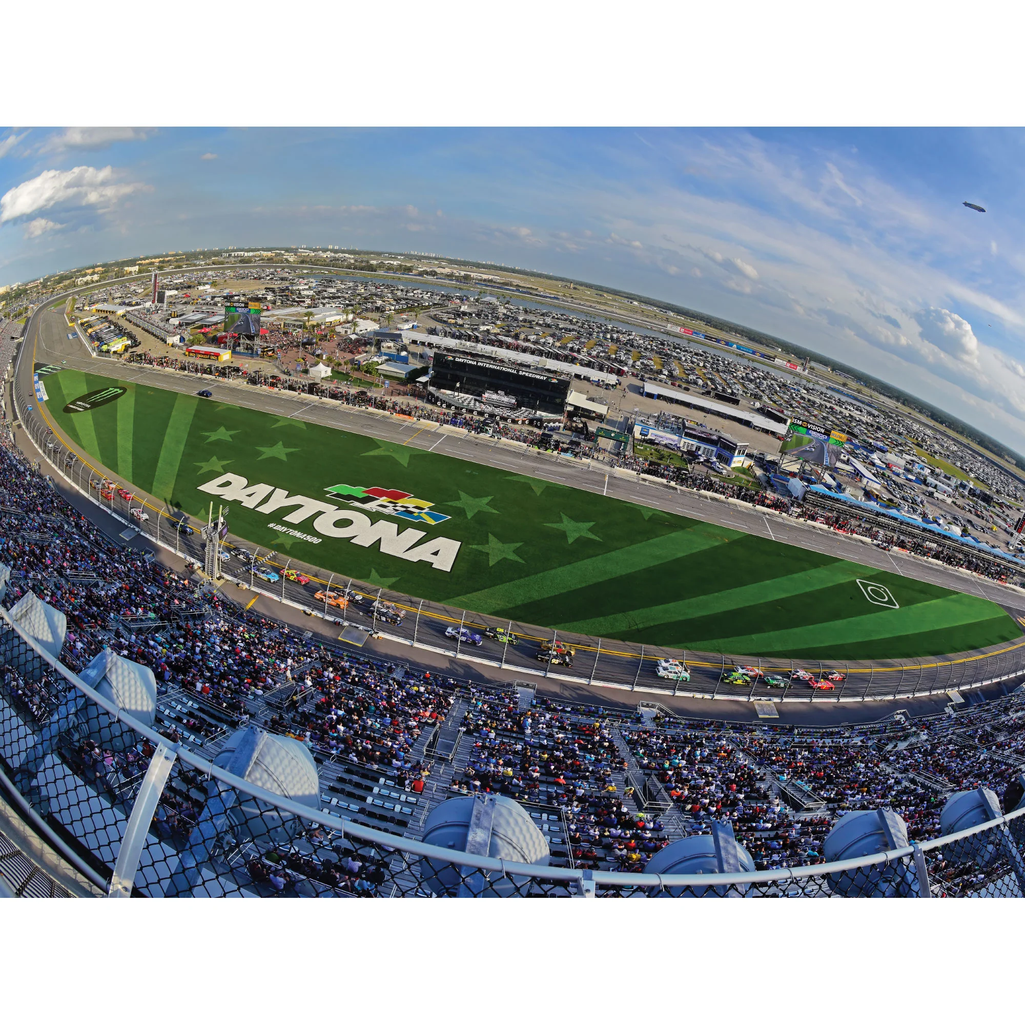 Daytona International Speedway - Wide Shot Mural - Peel & Stick Poster - Official NASCAR - Reusable Vinyl Wall Decal - Image 2
