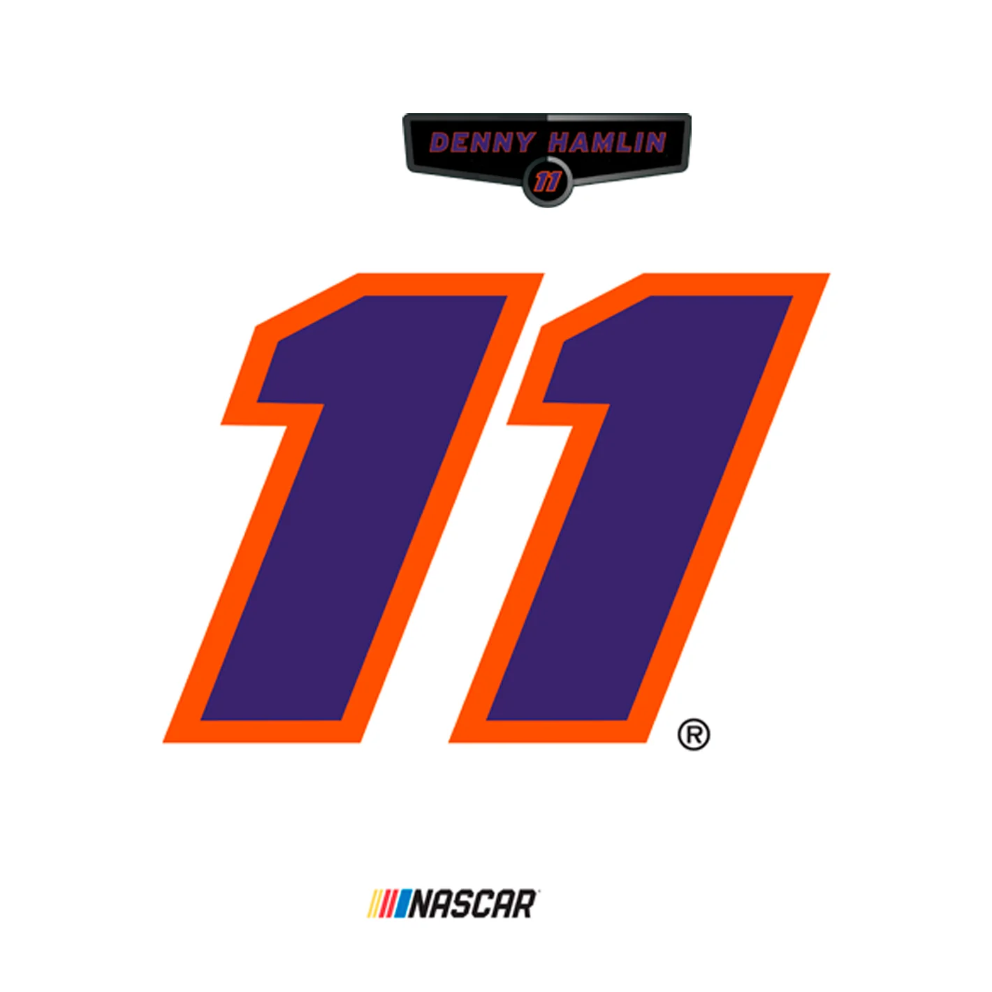 Denny Hamlin #11 Logo - RealBig Logo Collection - Official NASCAR - Joe Gibbs Racing - Reusable Vinyl Wall Decals - Image 6