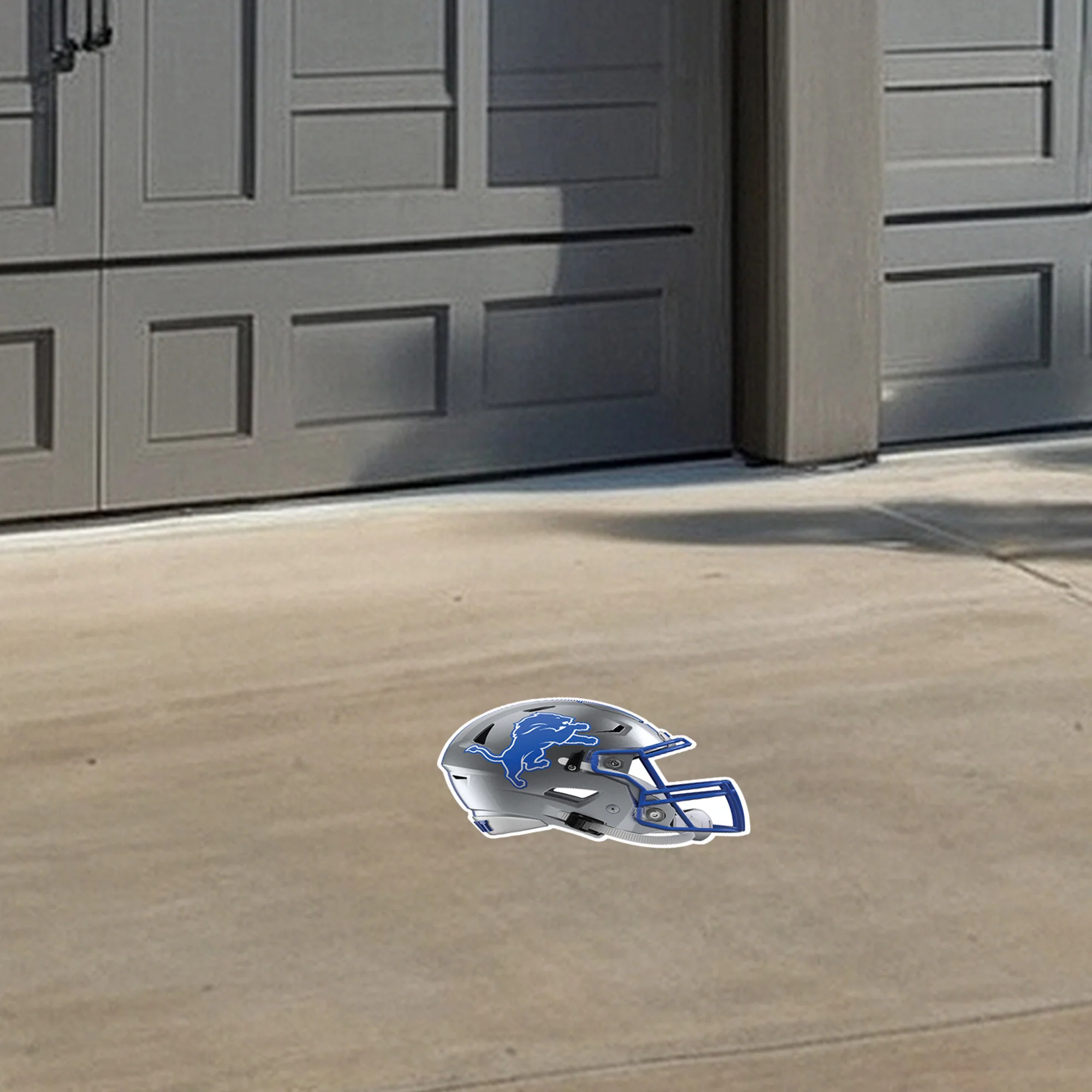 Detroit Lions - Helmet - Outdoor Floor Decal - Official NFL - Scratch Resistant Alumigraphics Grip #2 - Image 3