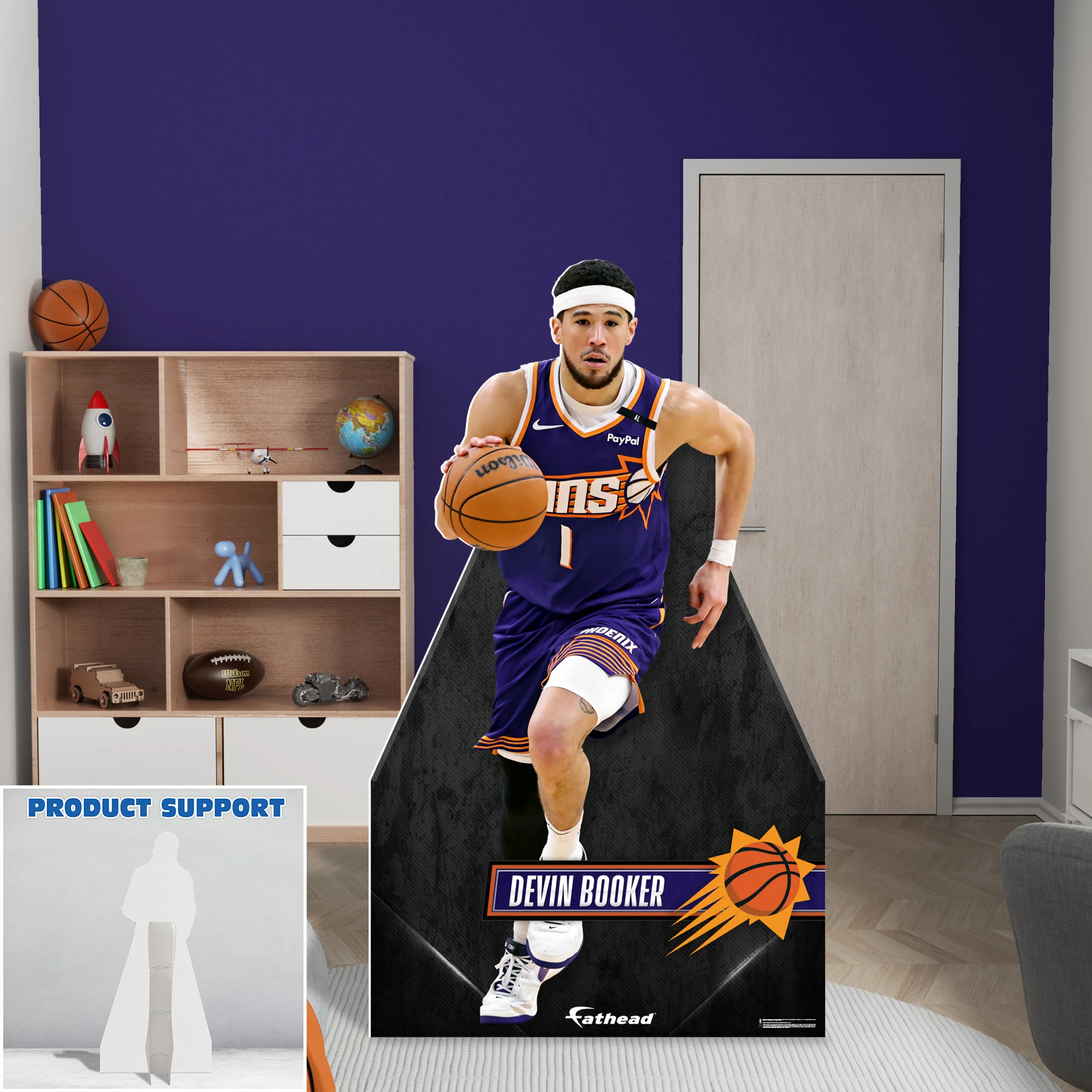 Devin Booker - Life-Size Stand Out - Official NBA - Phoenix Suns - Foam Core Cutout - Image 3