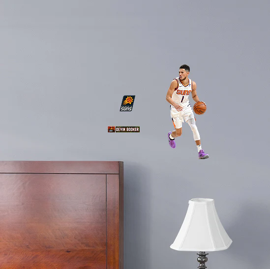 Devin Booker - RealBig Collection - Official NBA - Phoenix Suns - Reusable Vinyl Wall Decals #2 - Image 3